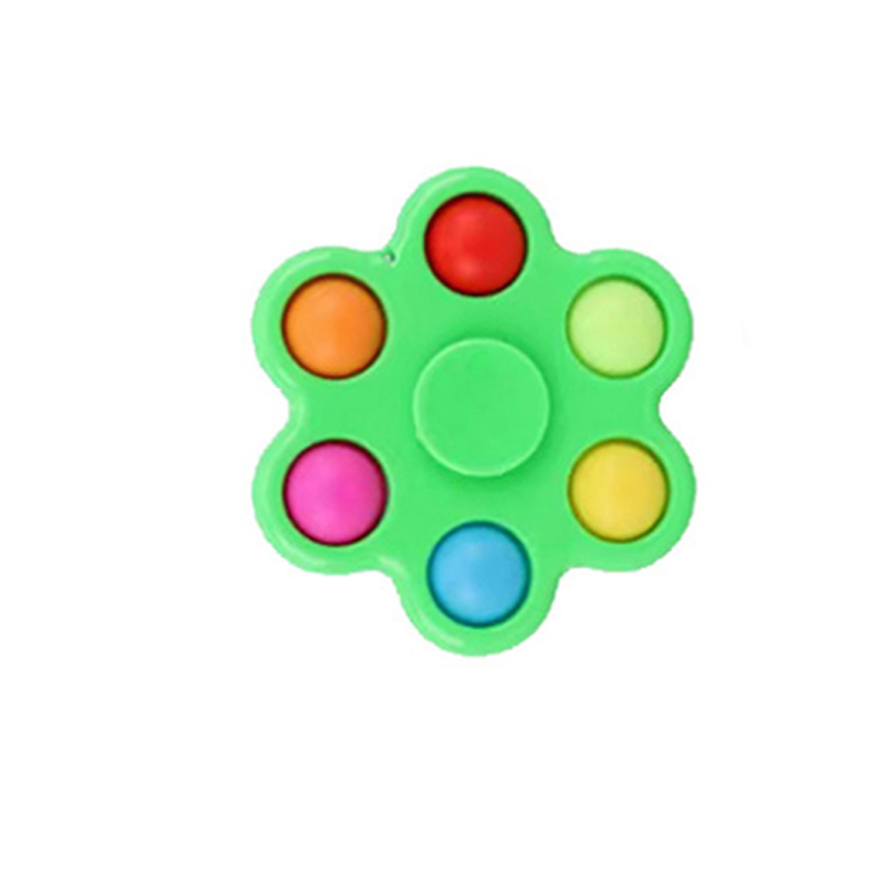 Six Bubble Flower Fidget Push Pop Spinner 5