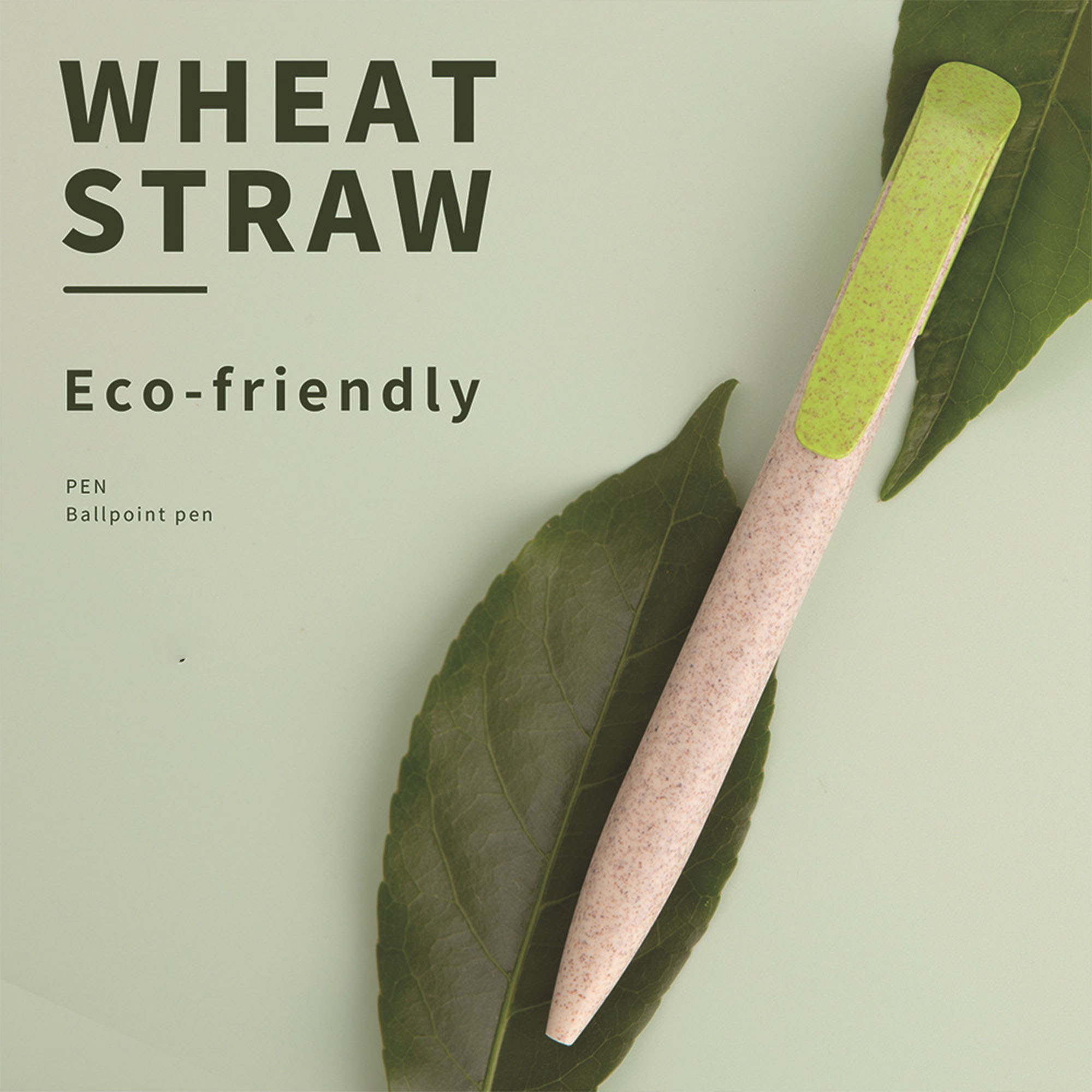 Wheat Color Matching Press Ballpoint Pen 3