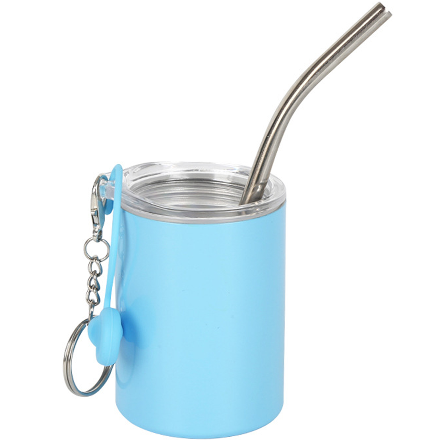 3oz Mini Tumbler Sublimation Shot Glass w/ Straw Lid 3