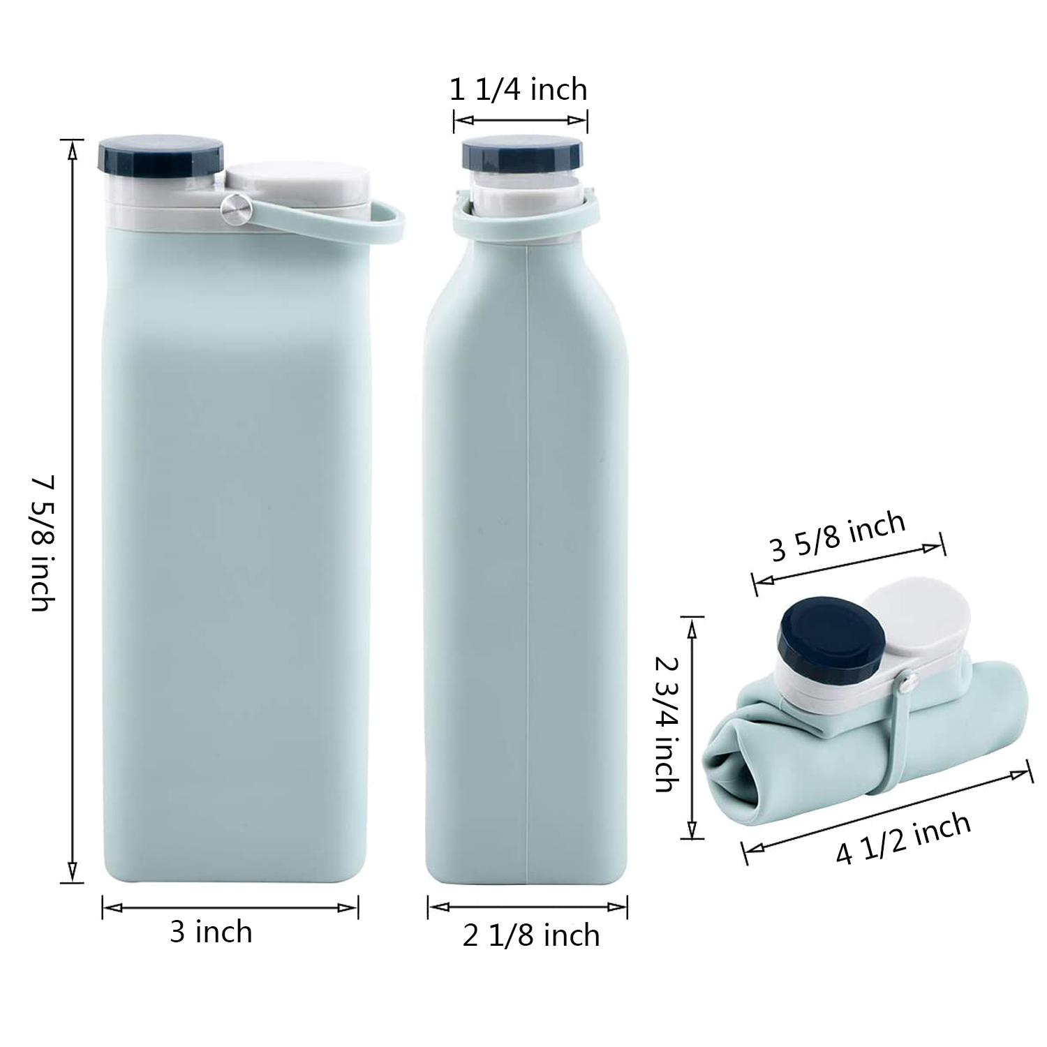 Silicone Folding Water Bottle 3