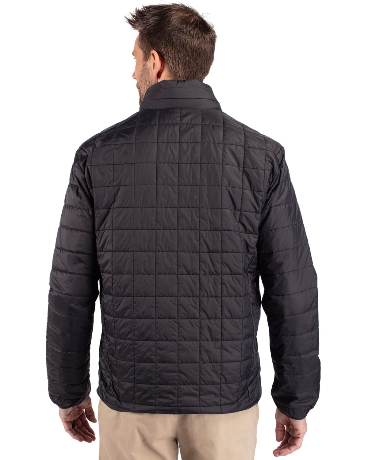 Cutter & Buck Rainier Recycled Insulated Puffer Mens Full Zip Jacket 31