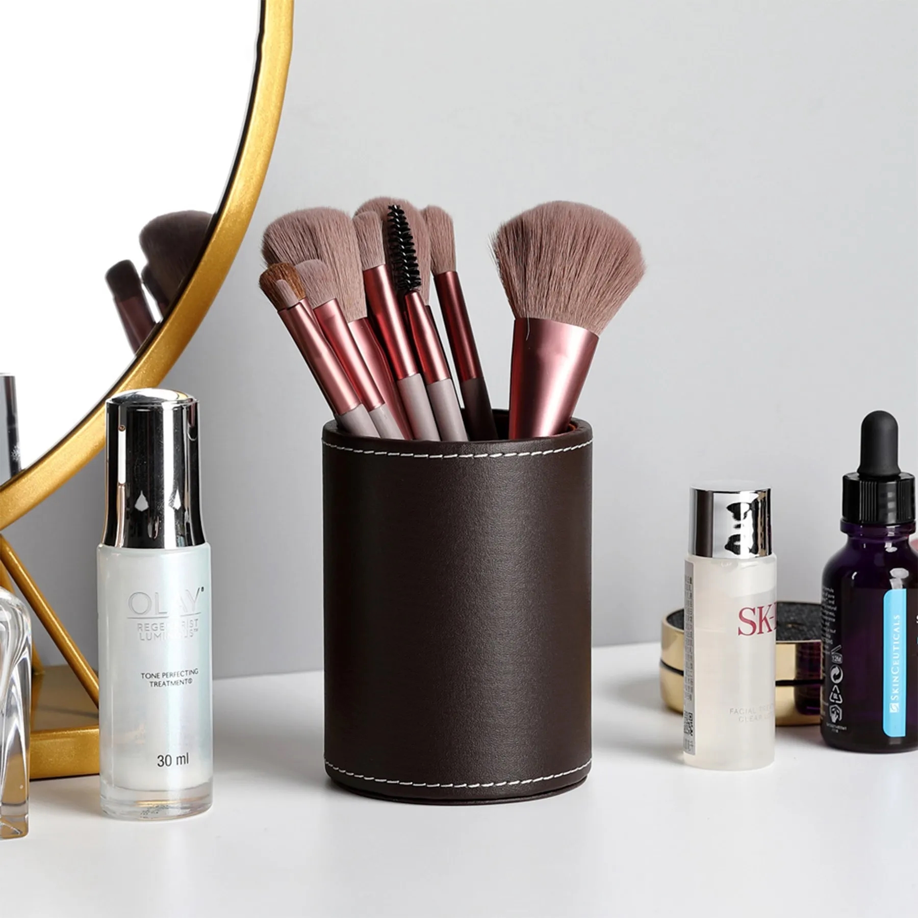 Pen And Makeup Canister Desktop Organizer 5