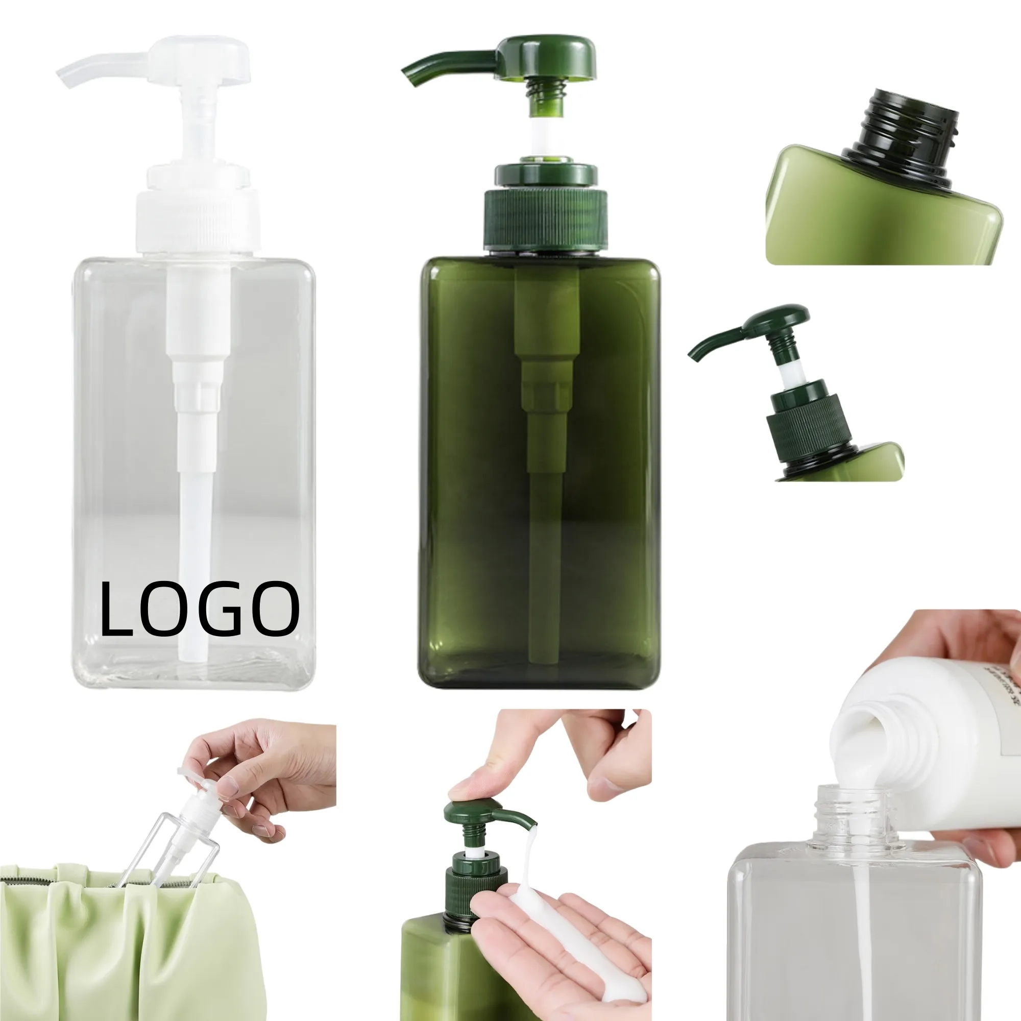 Portable Transparent Dispenser Bottle 3