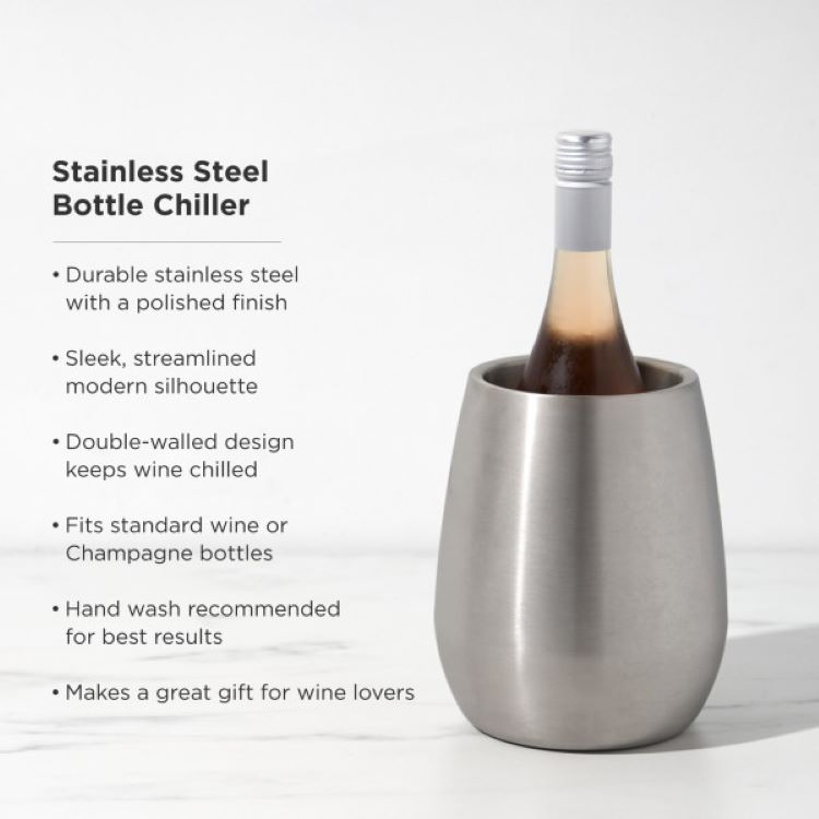 Viski® Stainless Steel Bottle Chiller 6