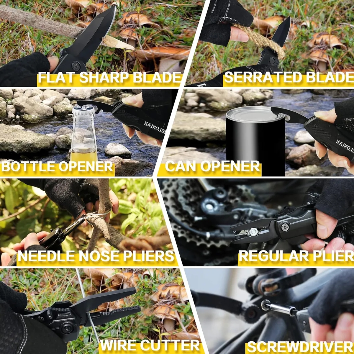 Multifunction Tactical Knives with Pliers Screwdrivers 2