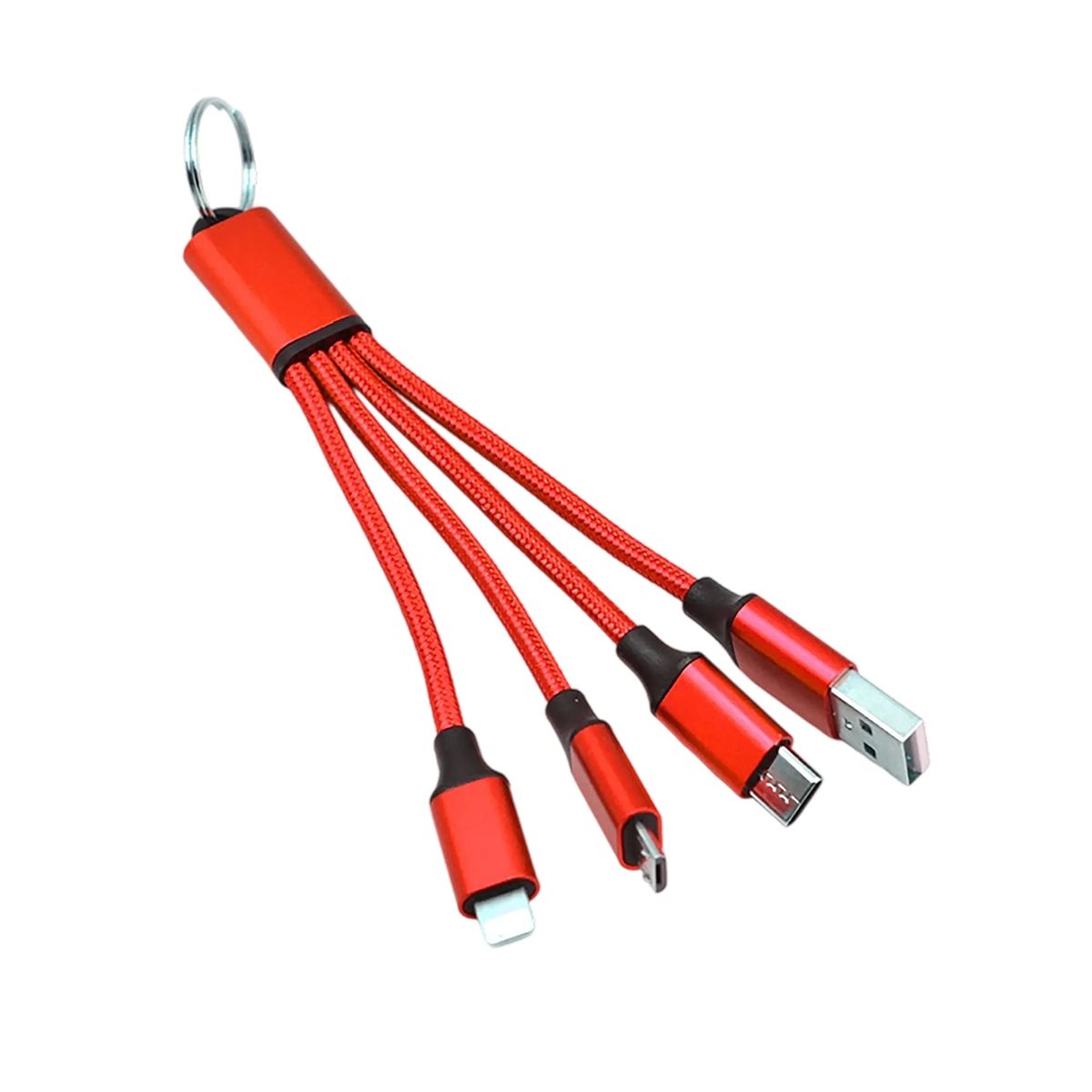 Durable 4 In 1 Keychain Charger for Phones and Tablets 2