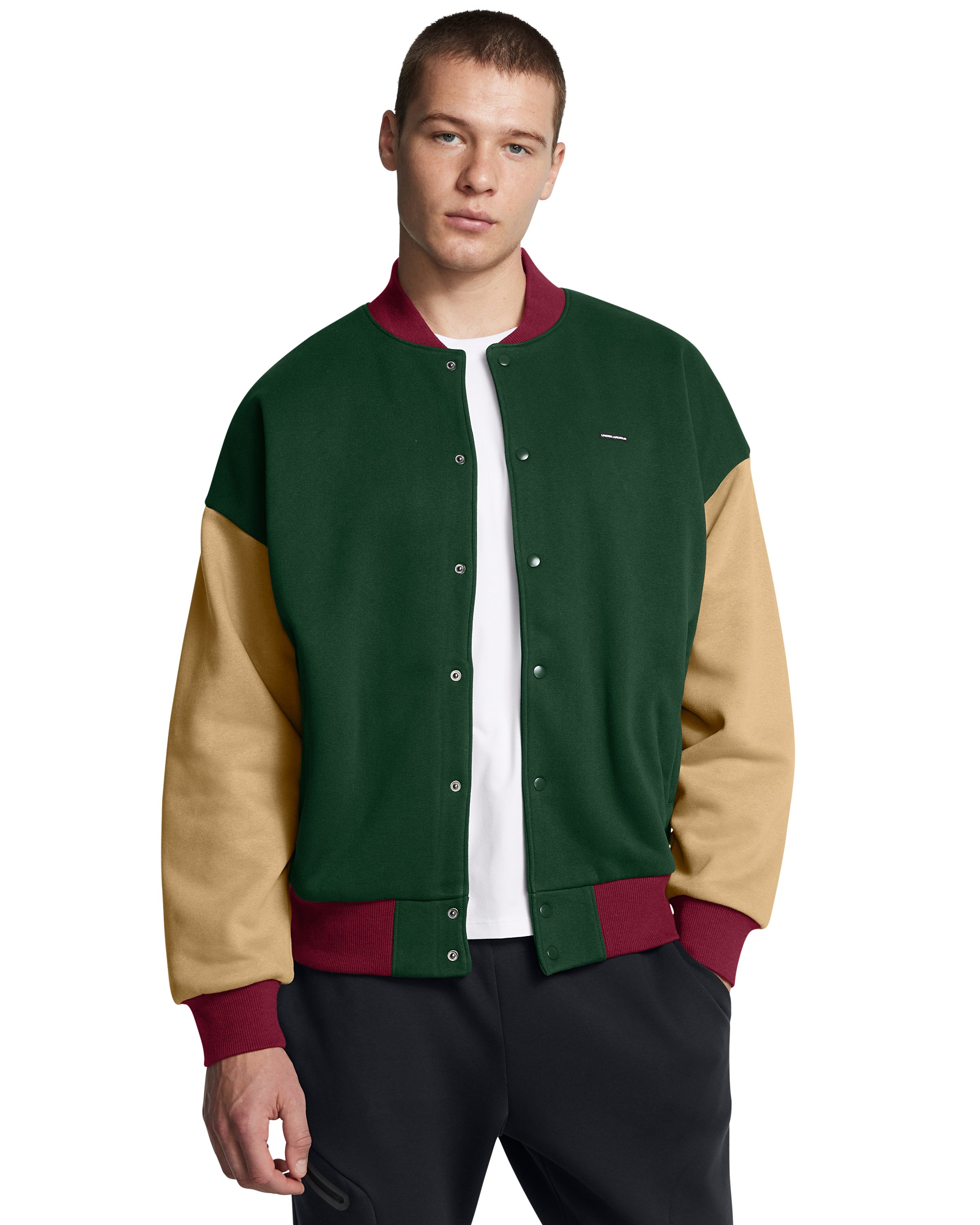 UA Icon Heavyweight Fleece Men's Oversized Bomber 3