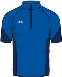 UA Squad Short Sleeve Boys'  Zip 2