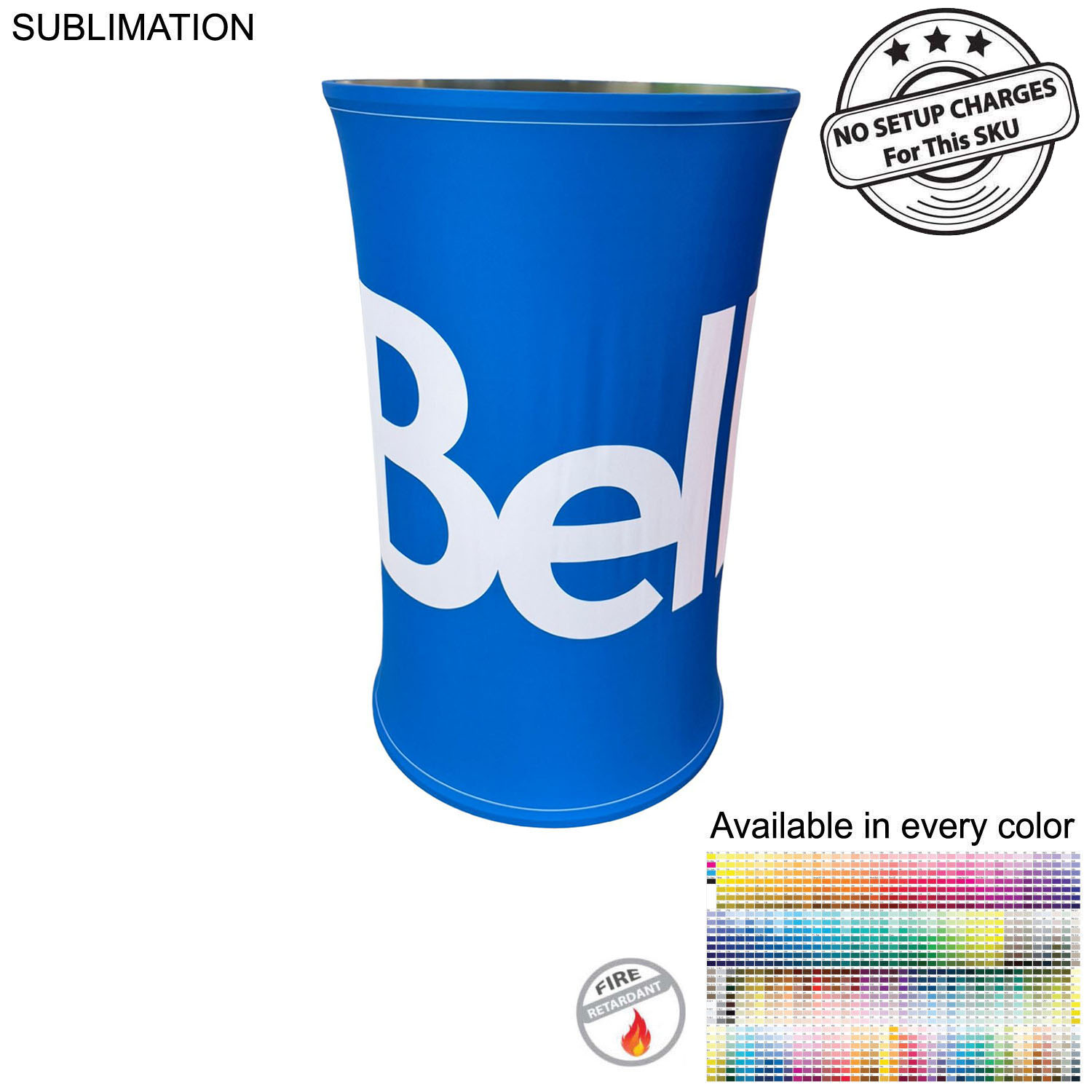 72 Hr Fast Ship - Conference Package, 8' EuroFit Tension Fabric Wall Display and SEG Counter Kit