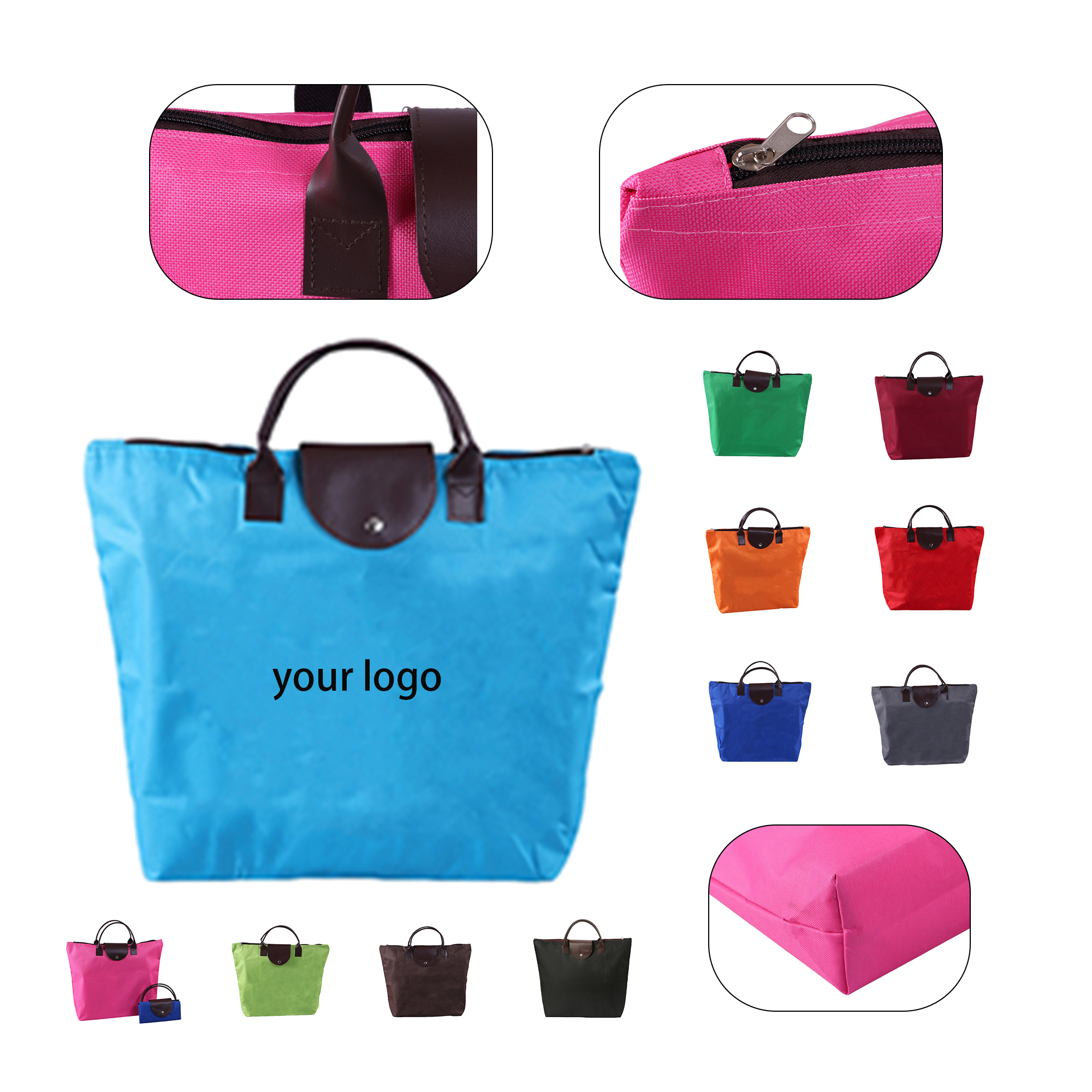 Large Capacity Storage Bag, custom tote bag with logo imprint 2