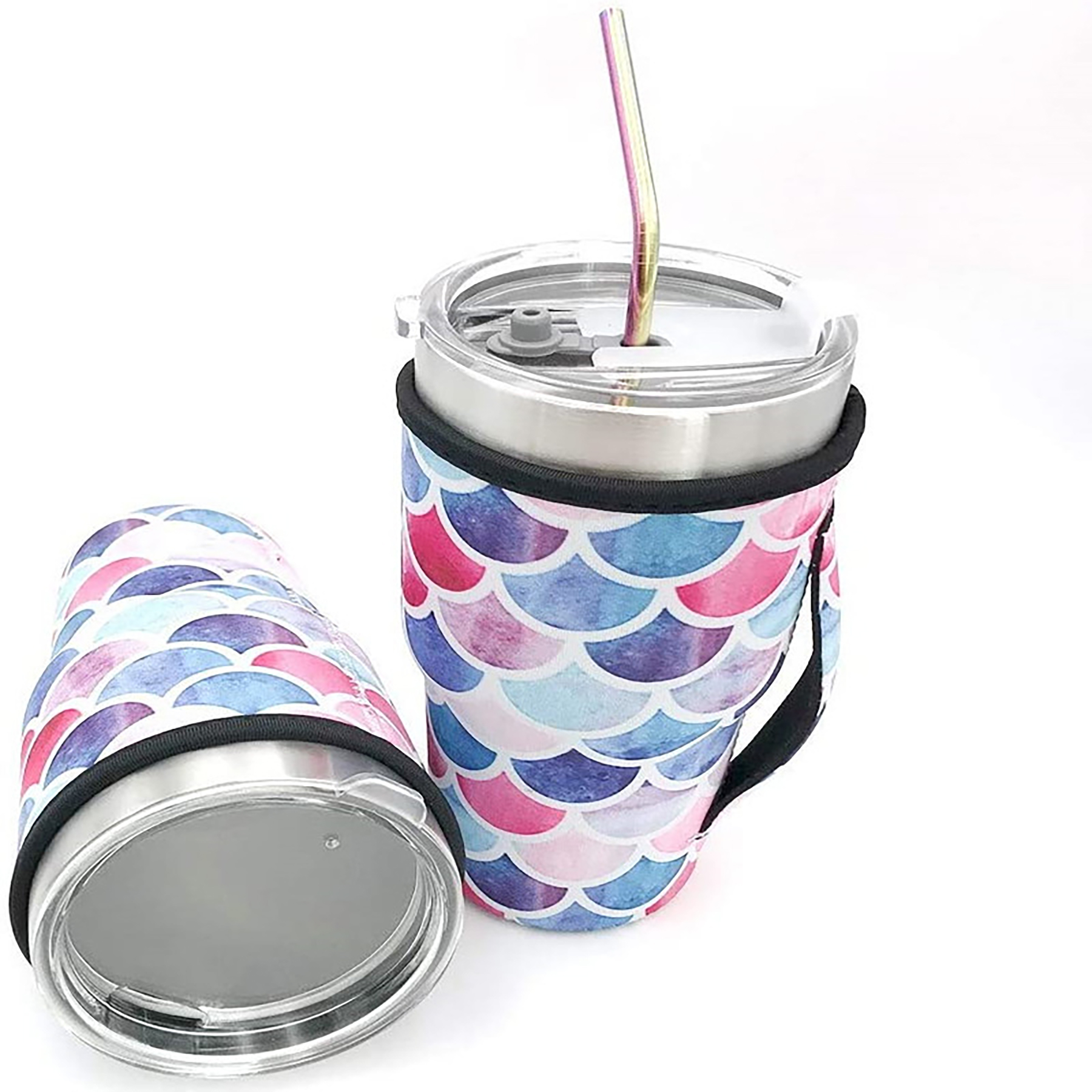 30-32 oz Reusable Neoprene Insulated Sleeves Cup Cover, custom koozie with logo imprint 17