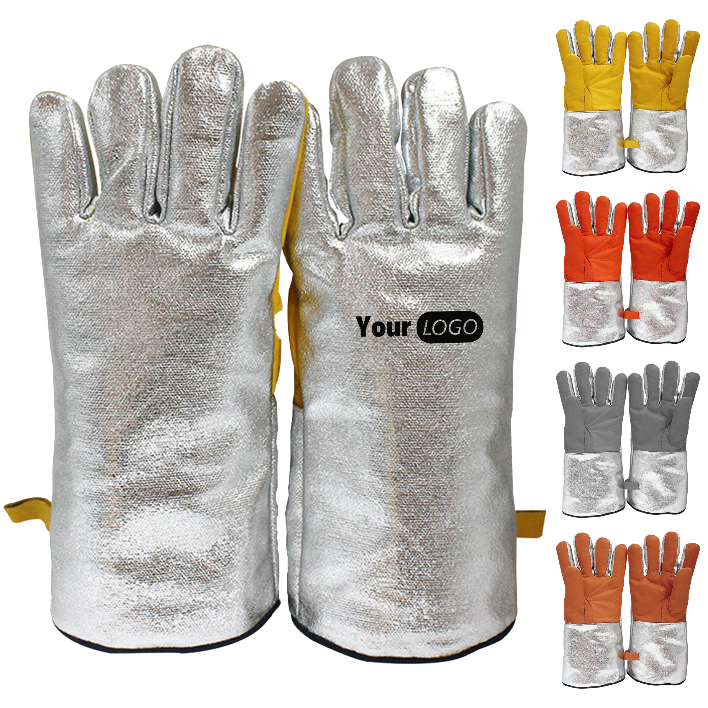 Cowhide Heat-Resistant And Heat-Insulating Gloves 4