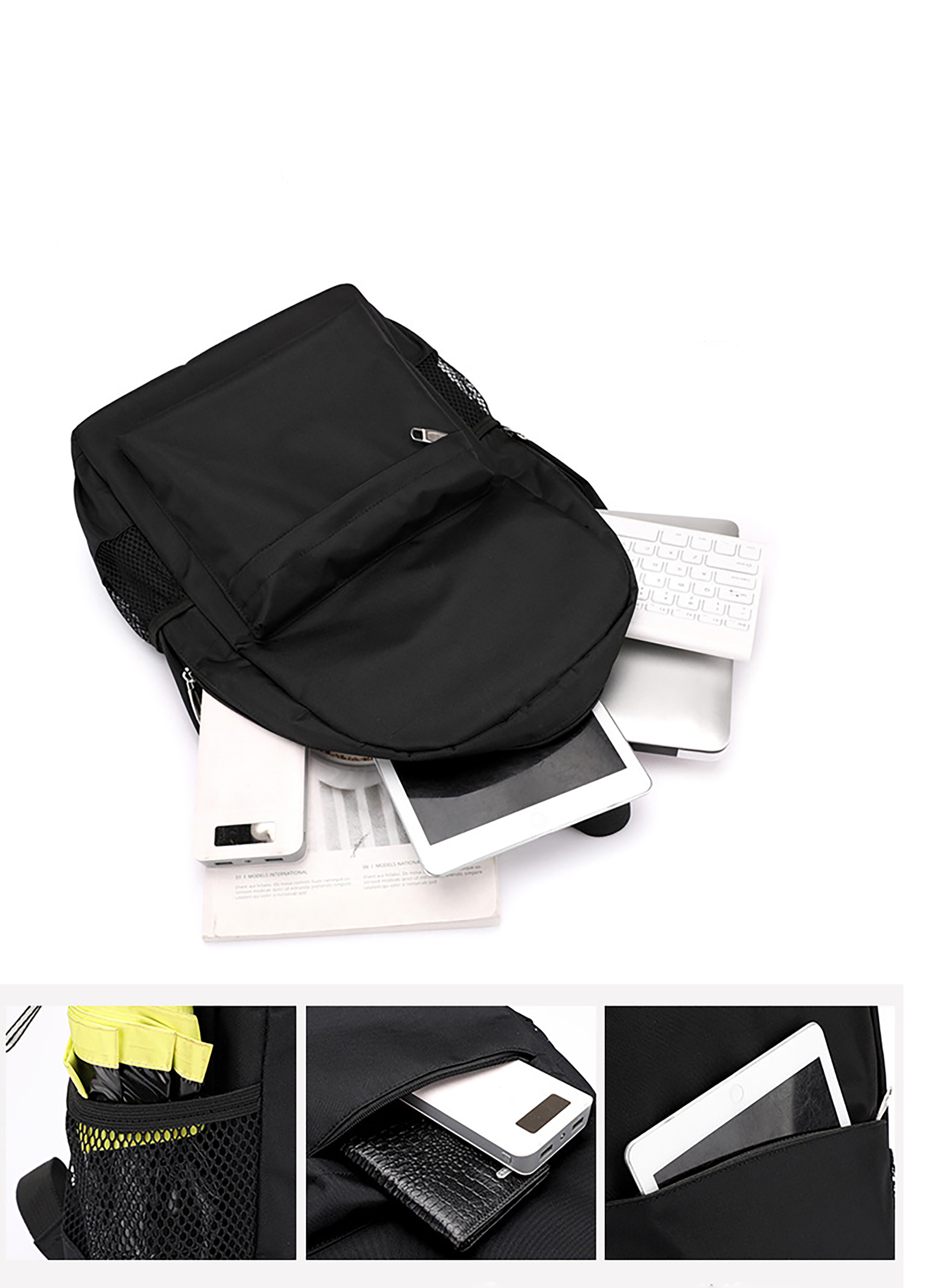 Deep Storage Laptop Backpack with USB Charging Port 6
