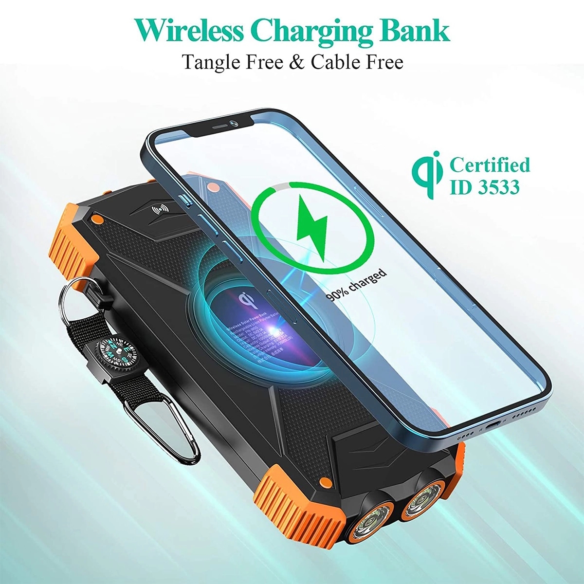 10,000Mah Solar Power Portable Charger 6