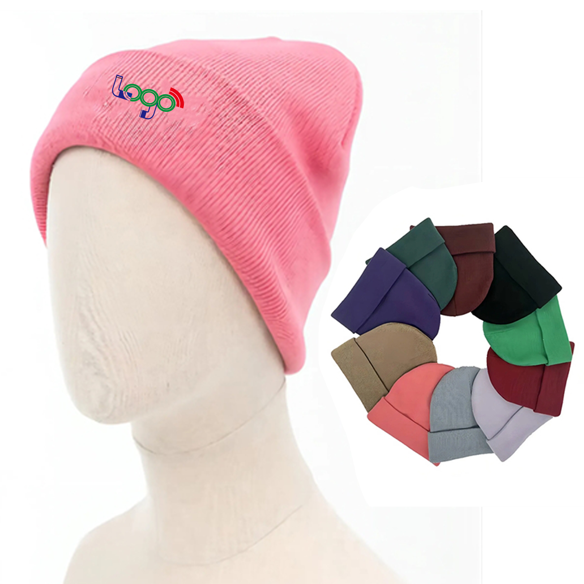 Warm Knitted Beanie Cap 2