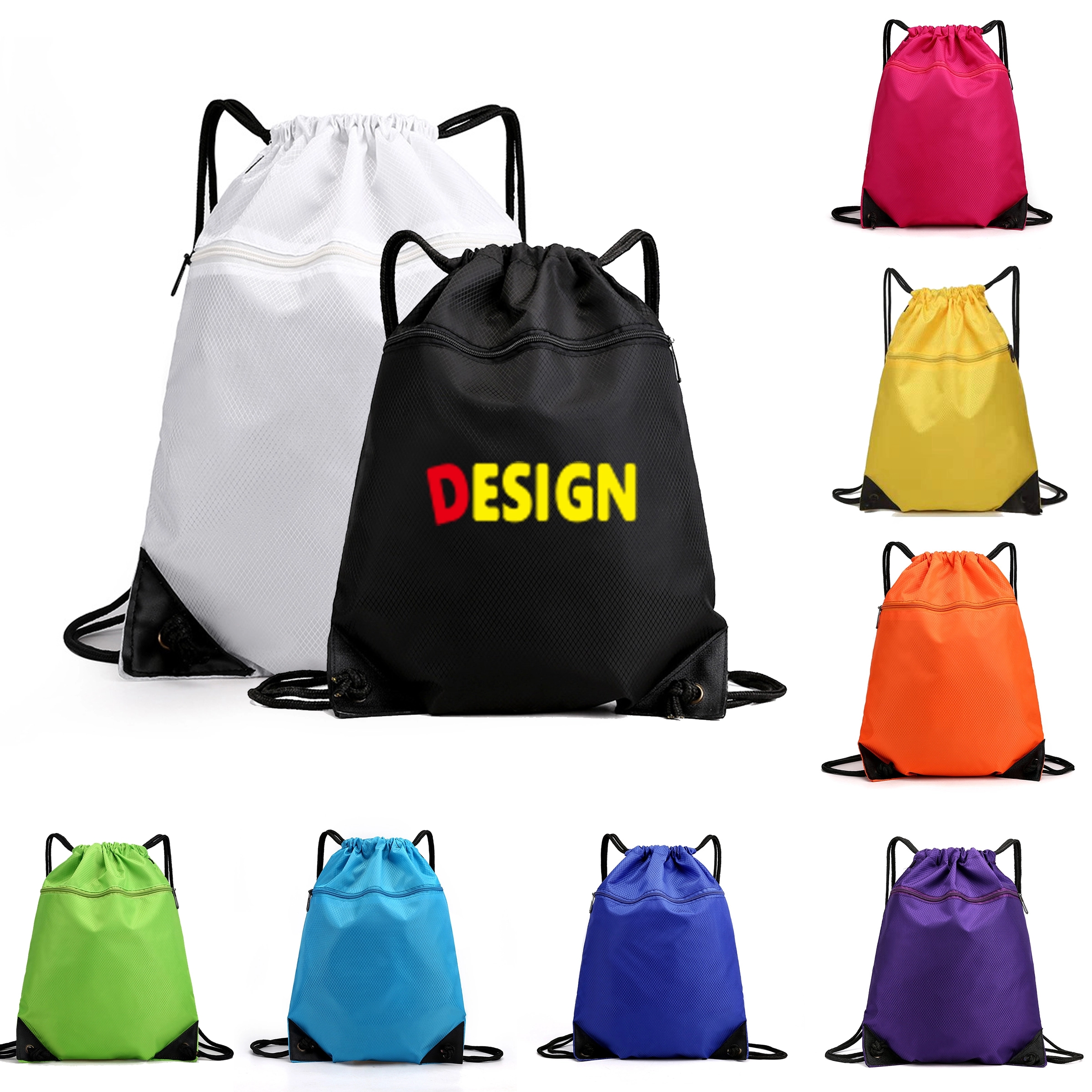 Basketball Drawstring Backpack MOQ 50pcs 2