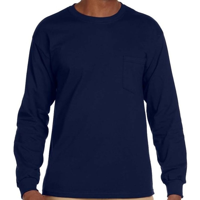 Gildan Ultra Cotton® 6 Oz. Long-Sleeve Pocket T-Shirt 3
