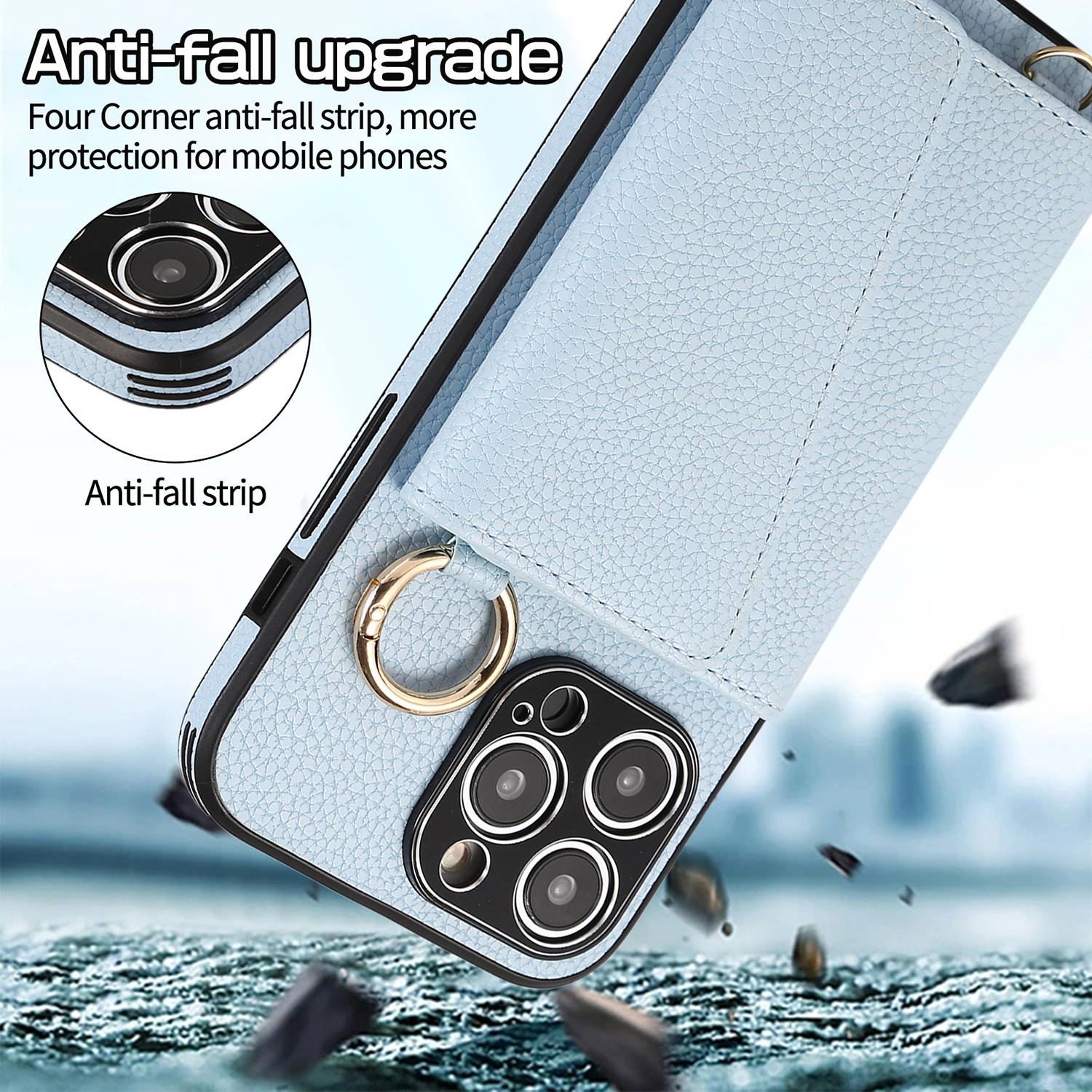 Luxury Leather Flip Wallet Phone Case with Card Slots 6