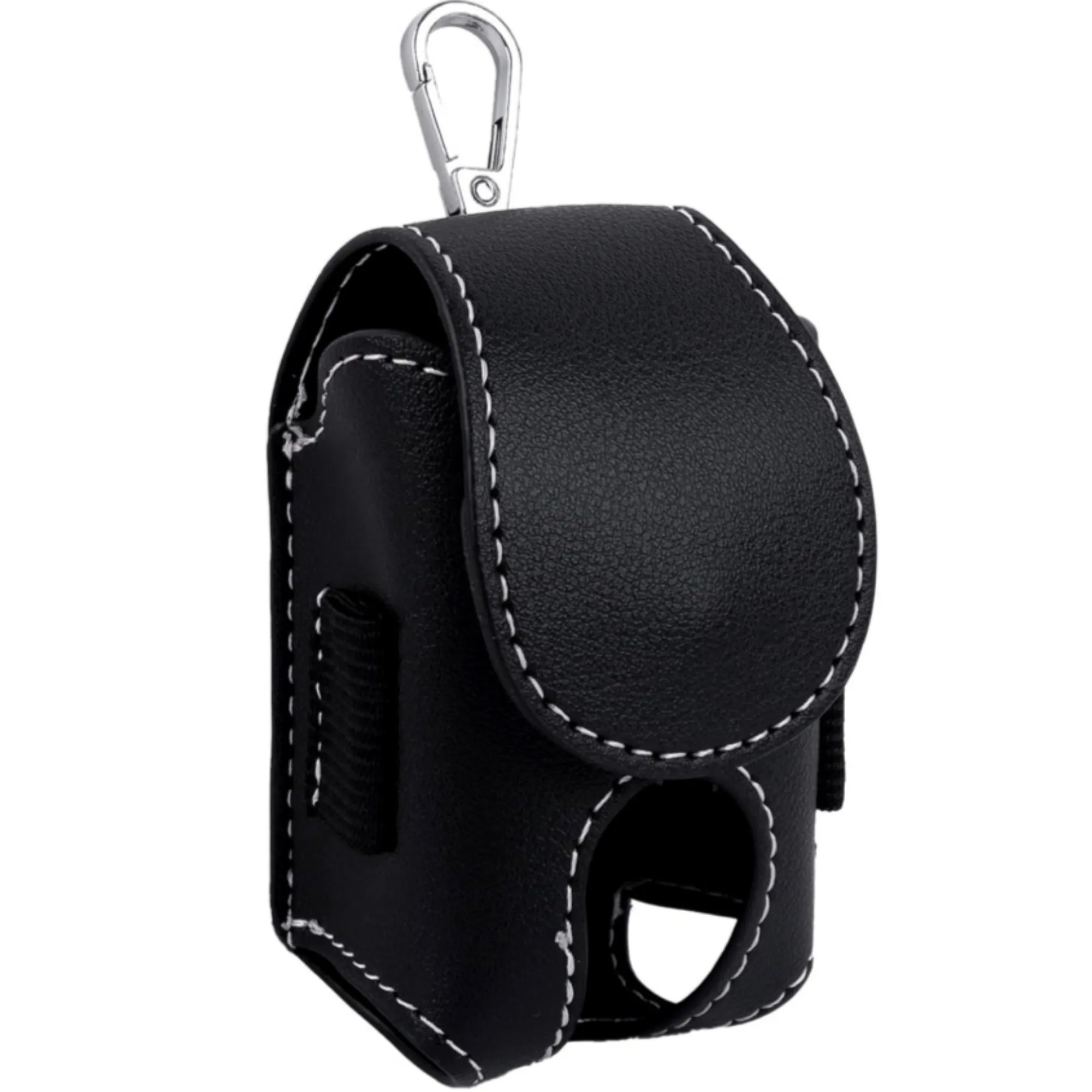 Personalized Leather Golf Ball Pouch Bag 4