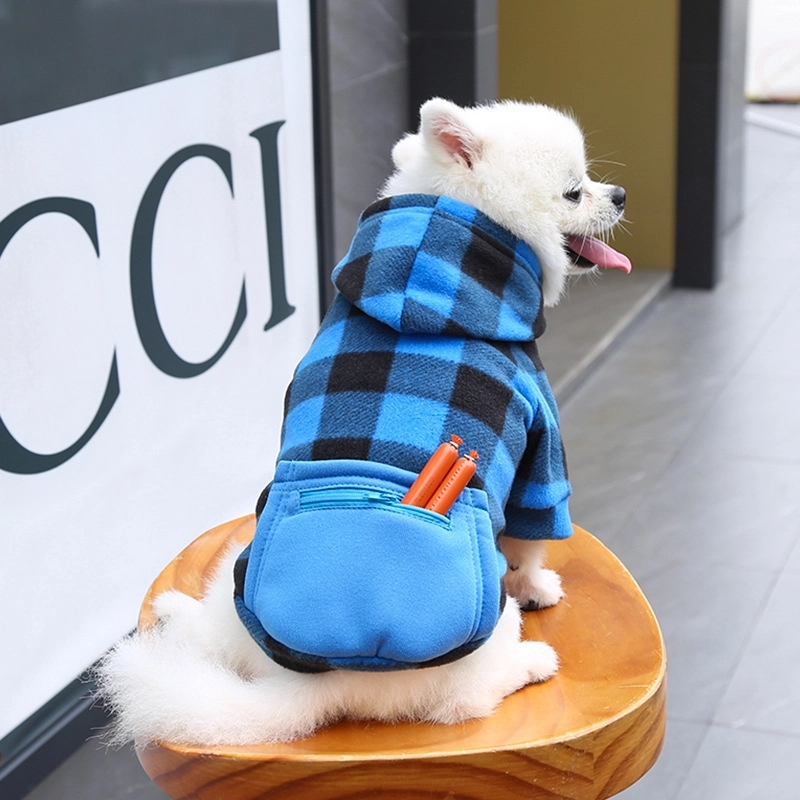 Letters Winter Pet Dog Hoodies Cotton Warm Clothes 7