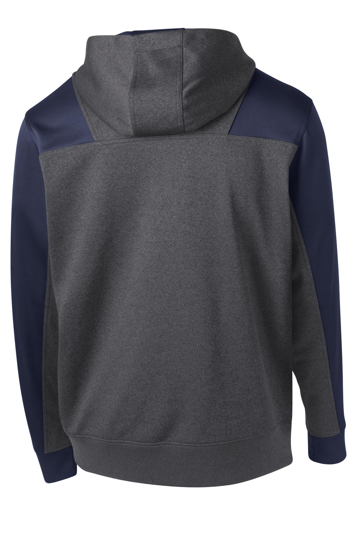 Sport-Tek Tech Fleece Colorblock 1/4-Zip Hooded Sweatshirt. ST249, custom hoodie or sweatshirt with logo imprint 17