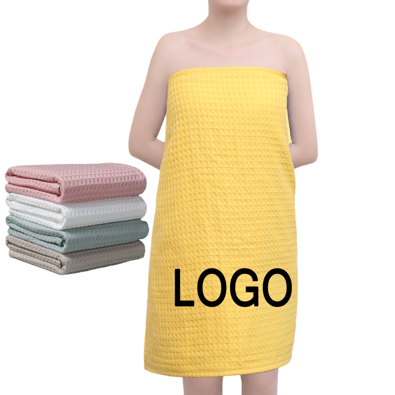 Custom Gift Soft 100% Cotton Waffle Weave Bath & Beach Towel 7