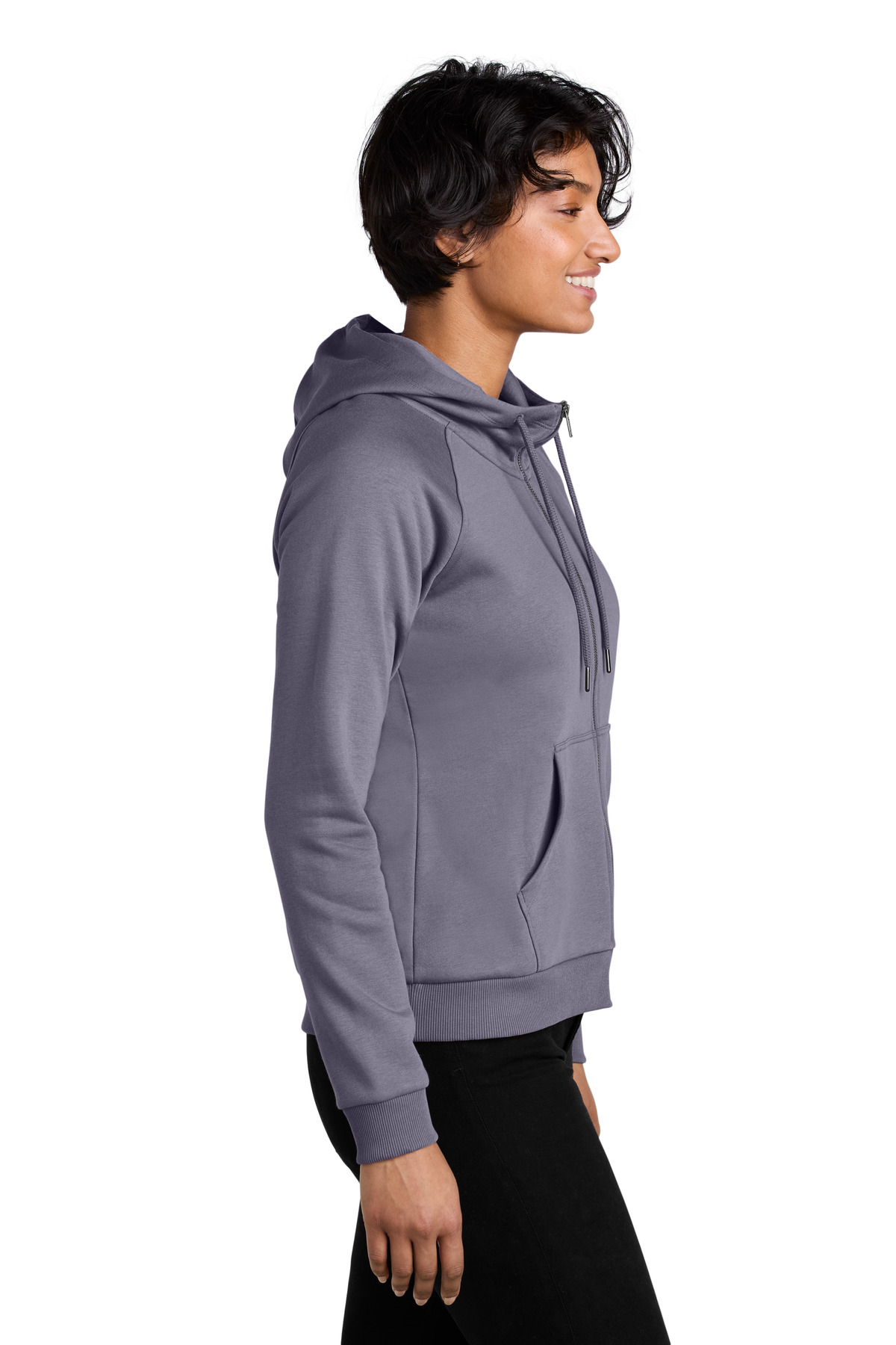 Allmade Women's Organic CVC Fleece Full-Zip Hoodie AL5003 20
