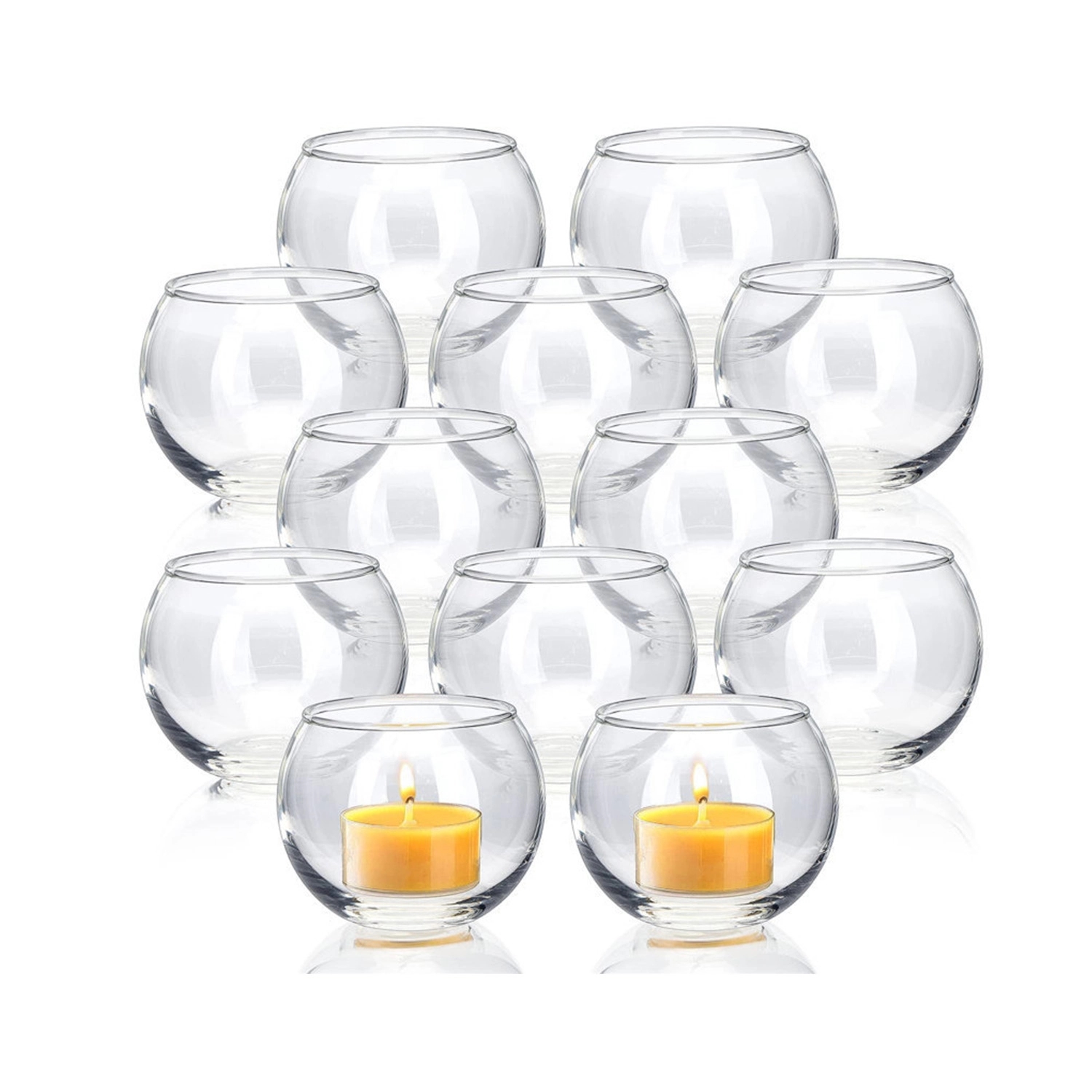 Glass Candle Holder For Tea Lights 2