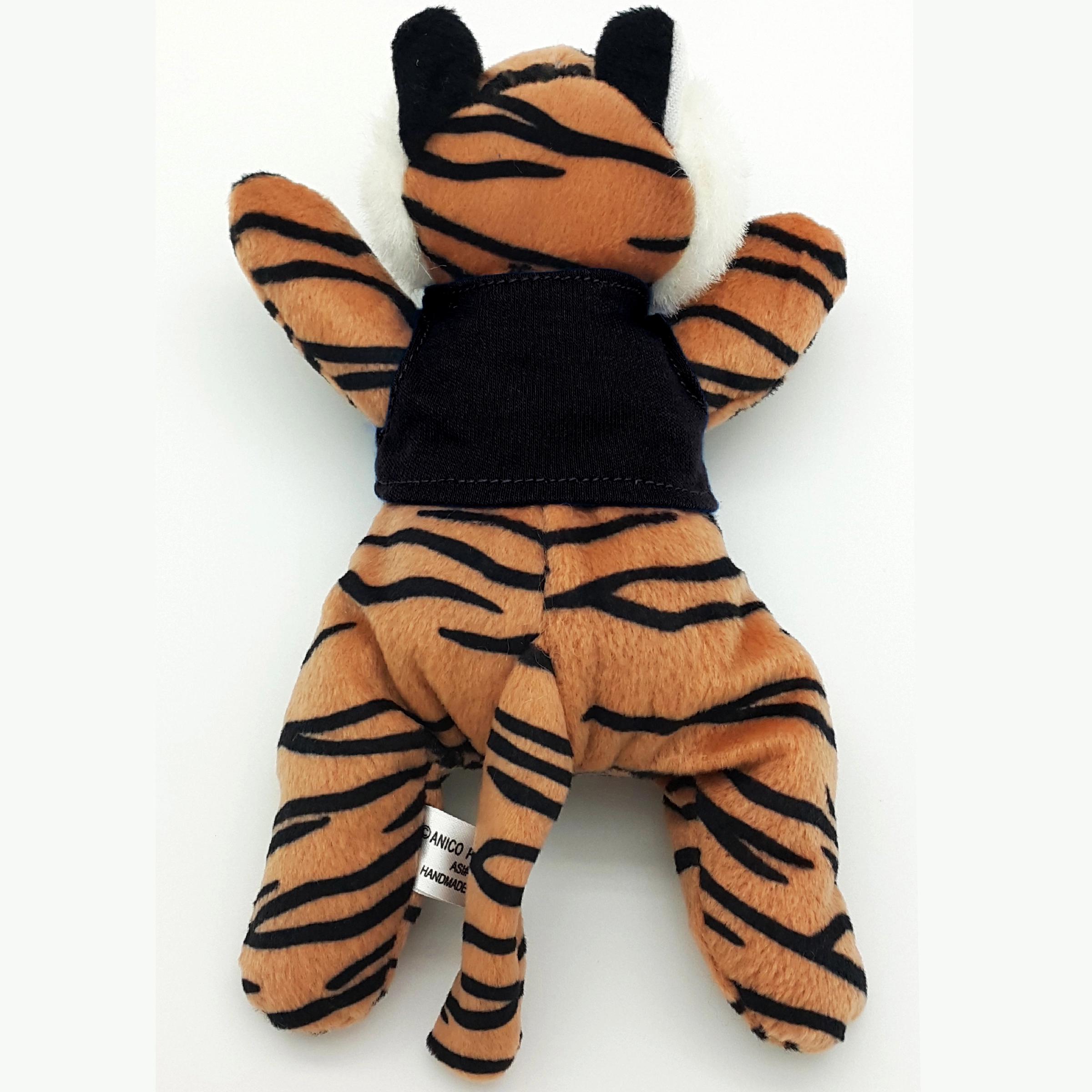 8" Laying Down Beanie Tiger 6