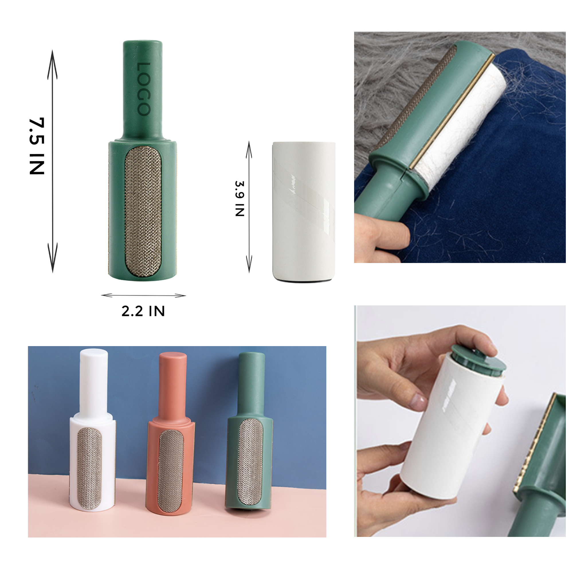 MOQ 10 PCS Versatile Pets Hair Sticker 2