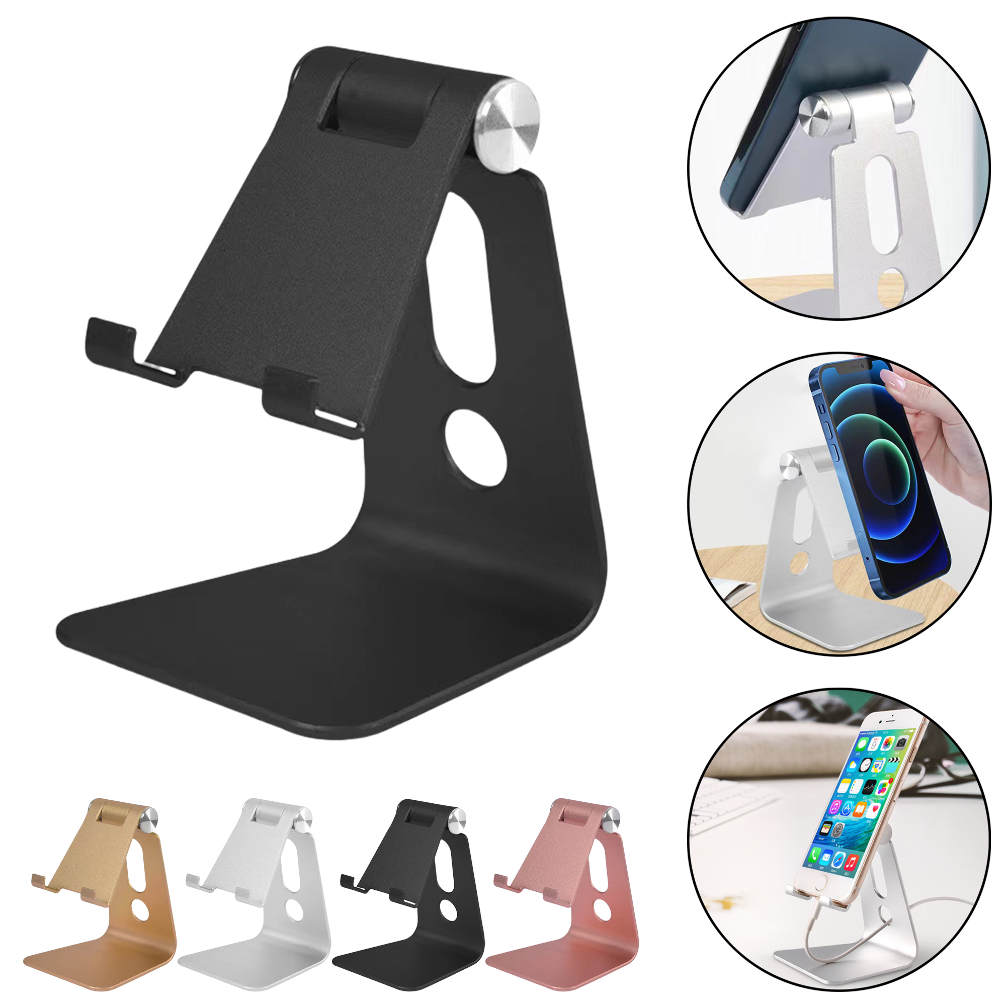 Single Fold Aluminum Alloy Phone Tablet Pad Stand 6