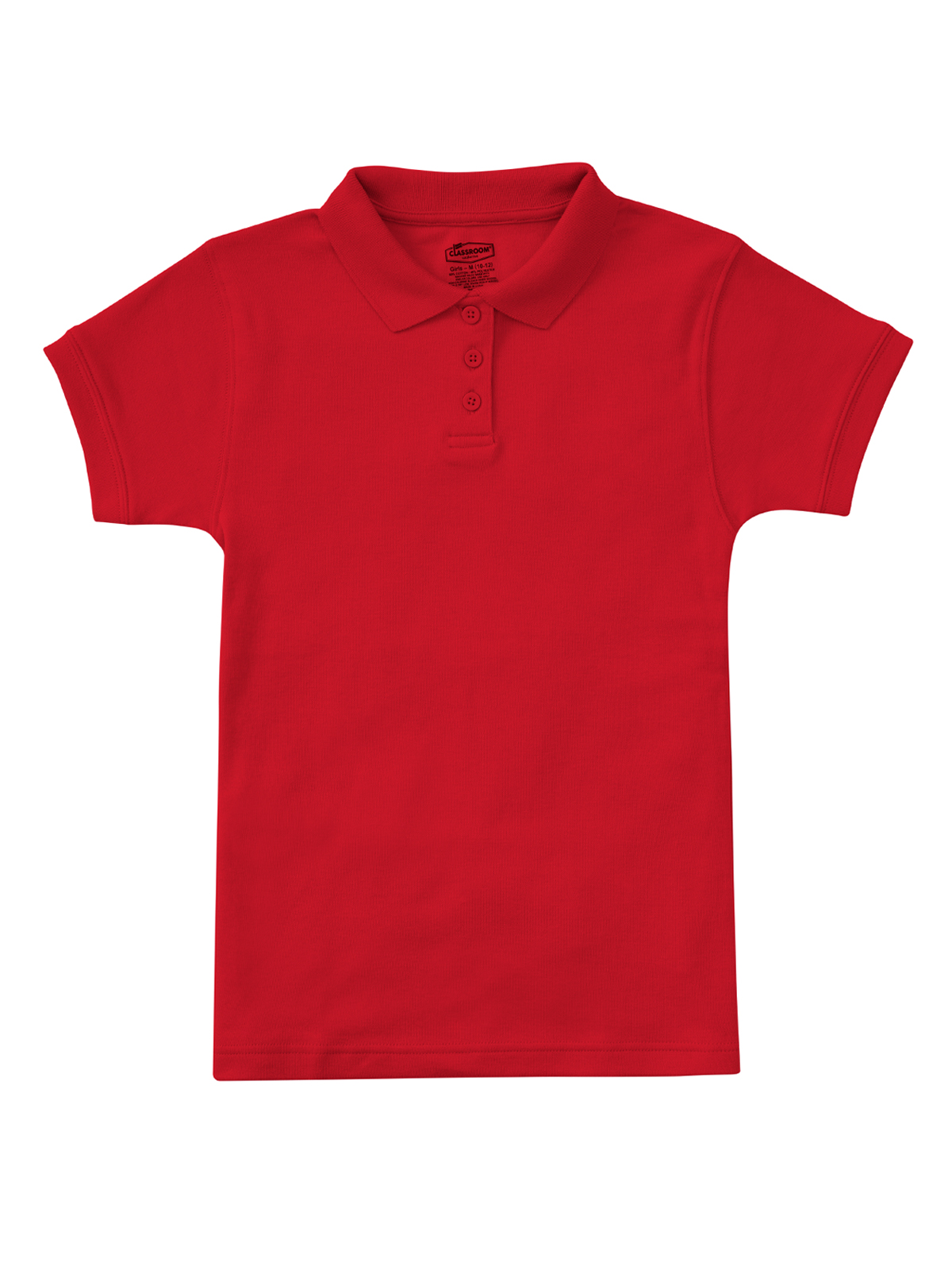 Classroom Uniforms - Girls' Short Sleeve Fitted Interlock Polo 15