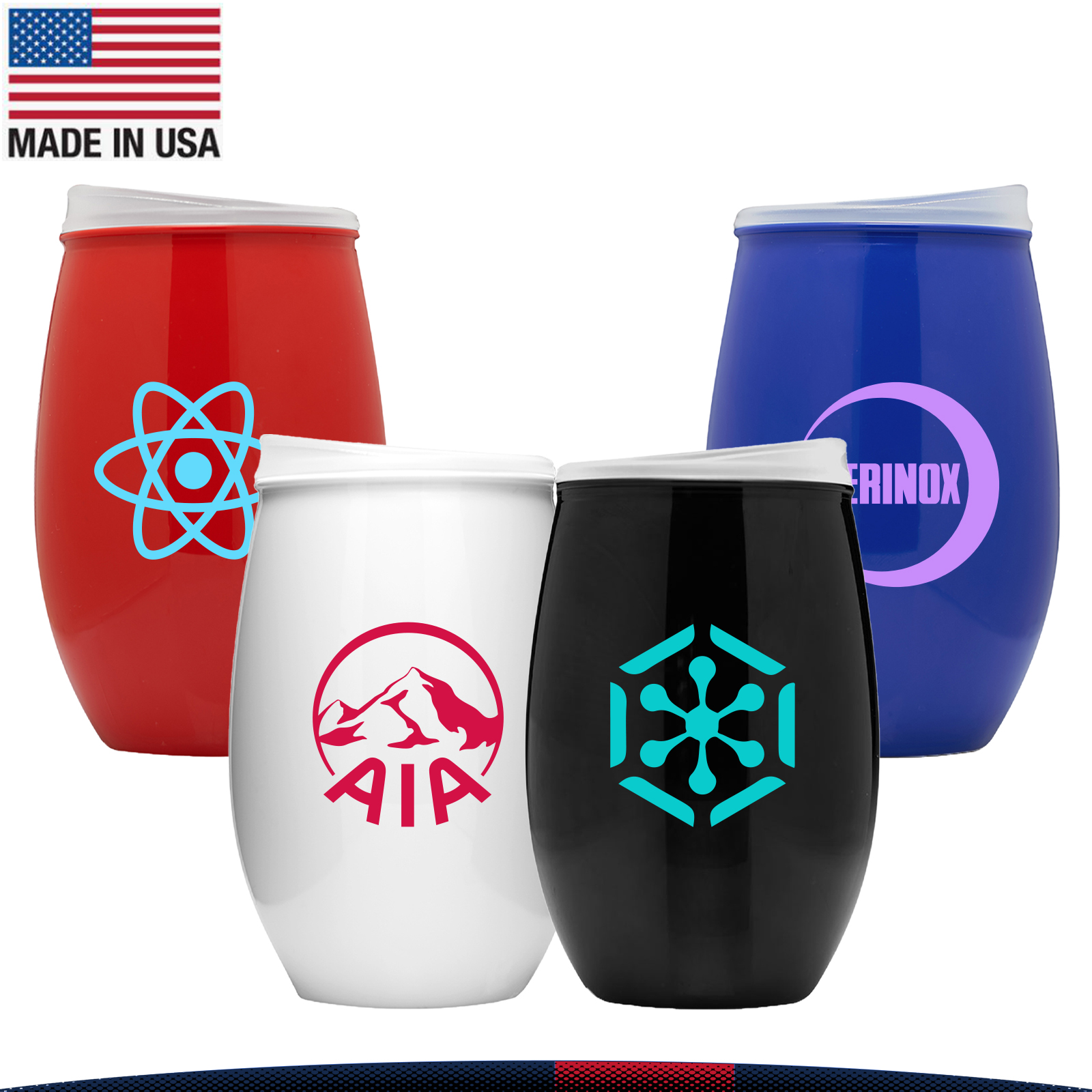 16 OZ. Tumbler Stemless Wine Glass With Lid 7