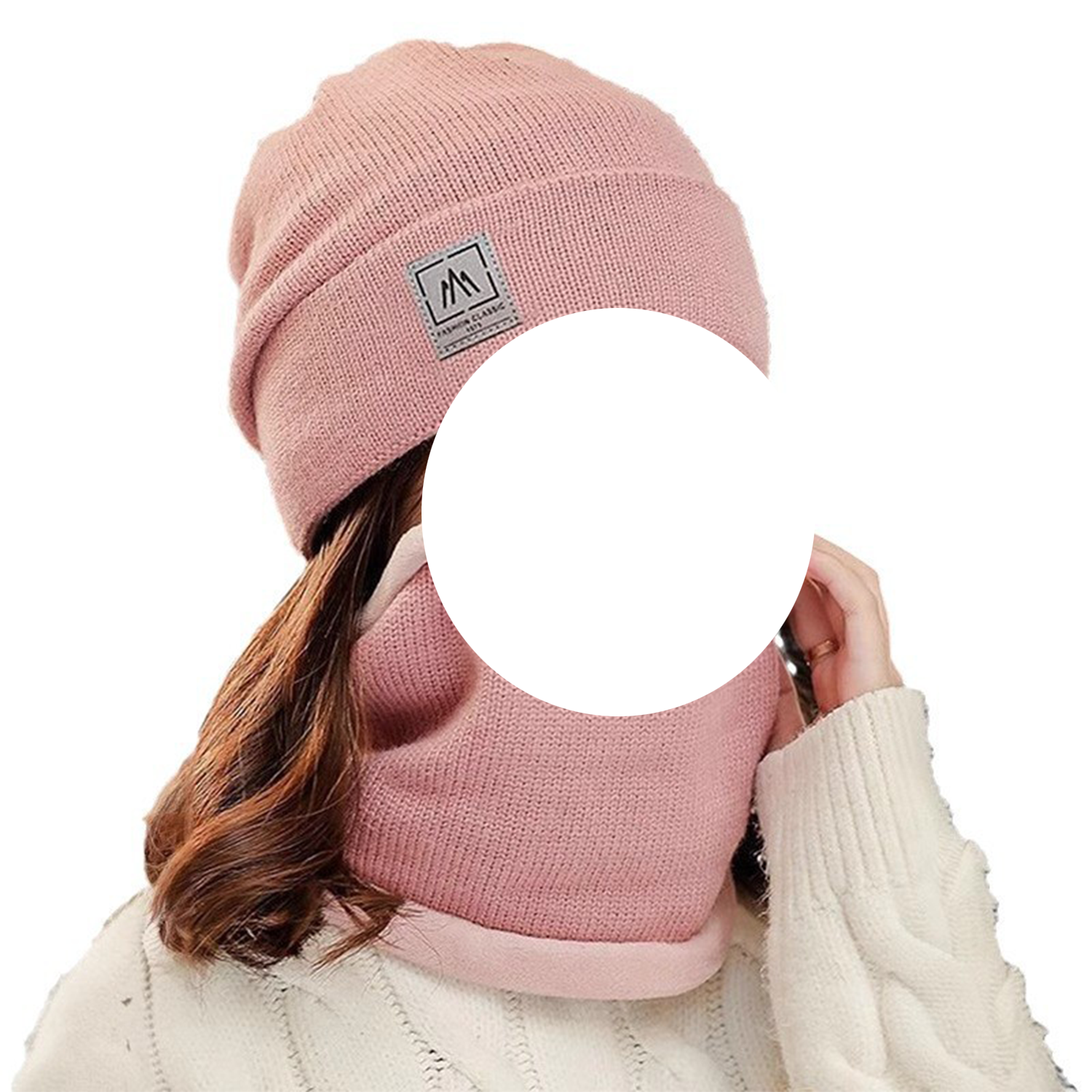 Cold-Resistant Knitted Hat and Neck Warmer Set 6