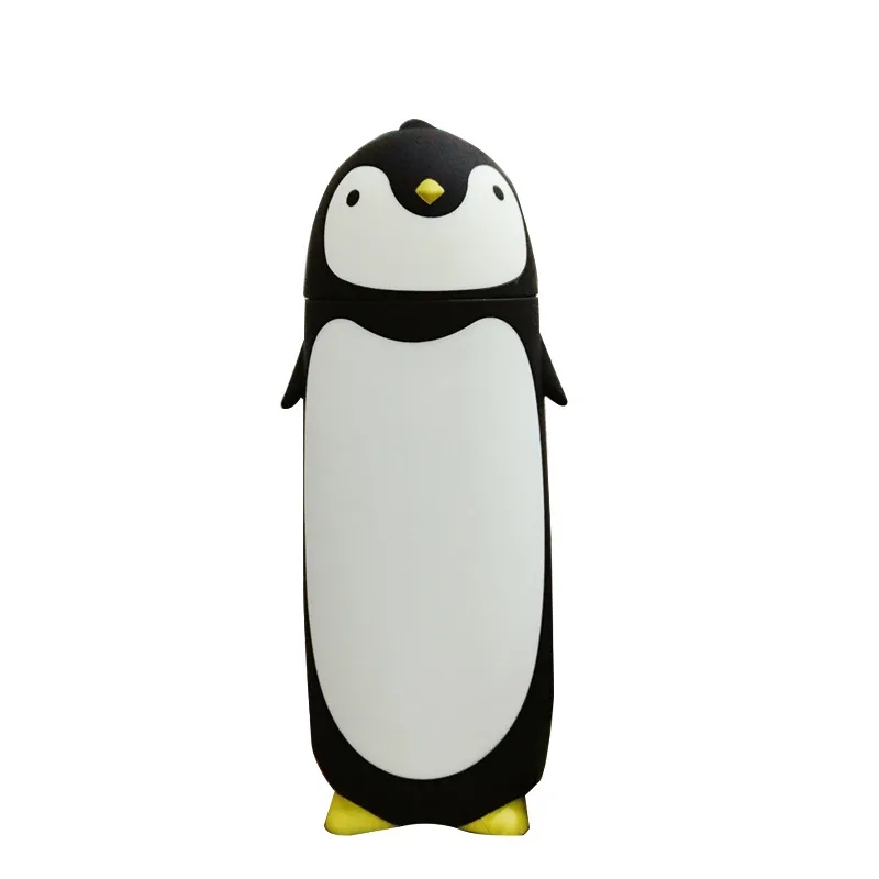 Cute Penguin portable double insulated glass cup 2
