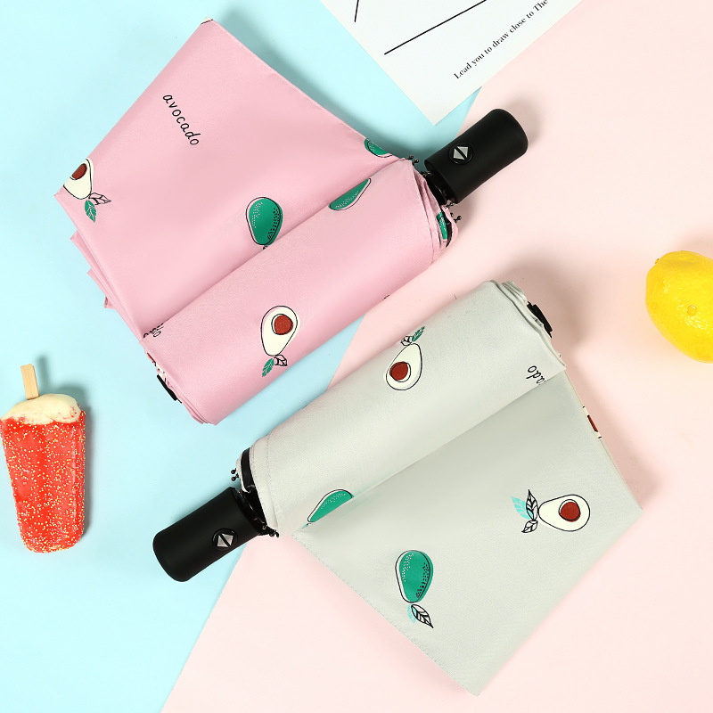 Fruits Pattern Windproof Automatic Sun/Rain Umbrella 1