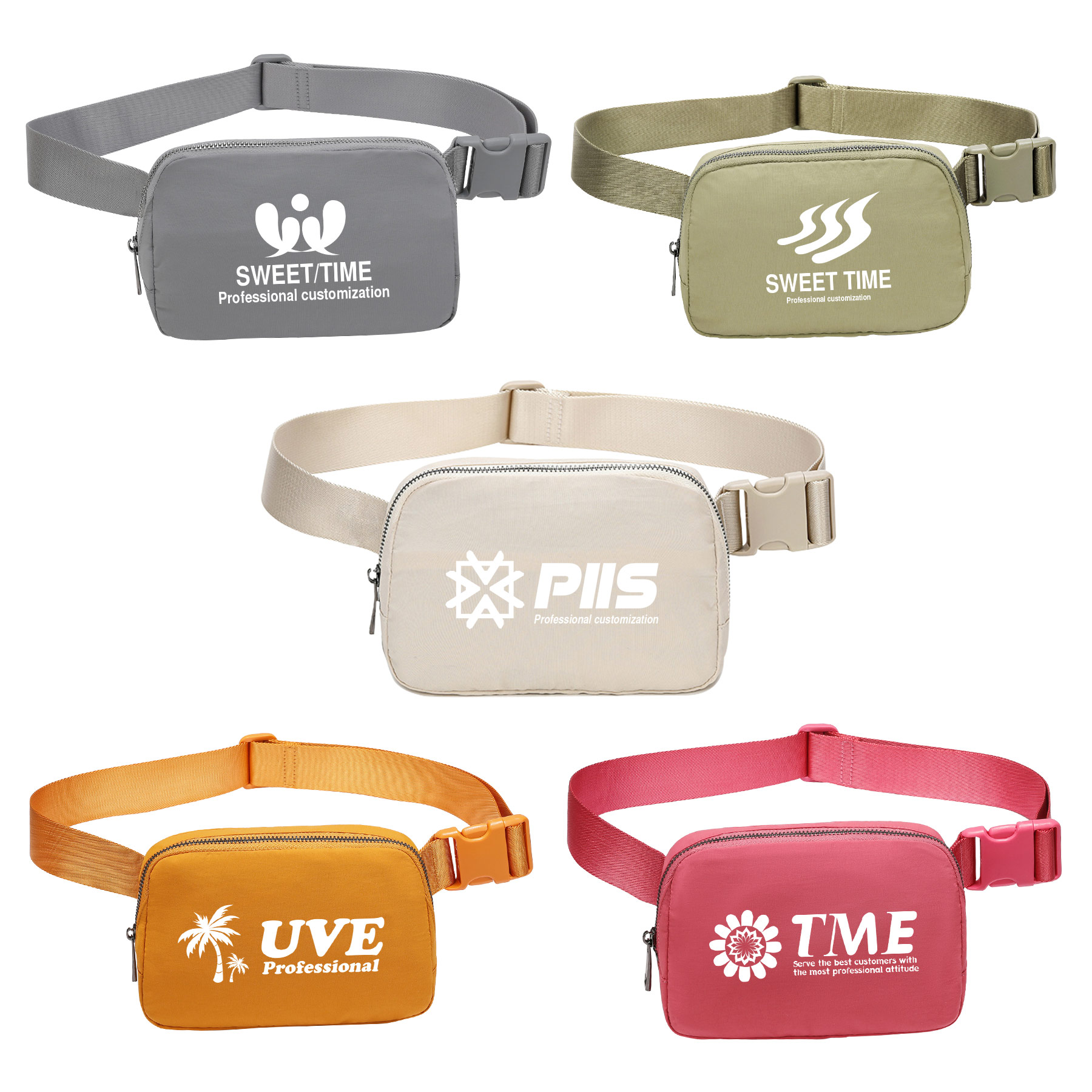 Unisex Mini Belt Fanny Bag With Adjustable Waist Strap 2