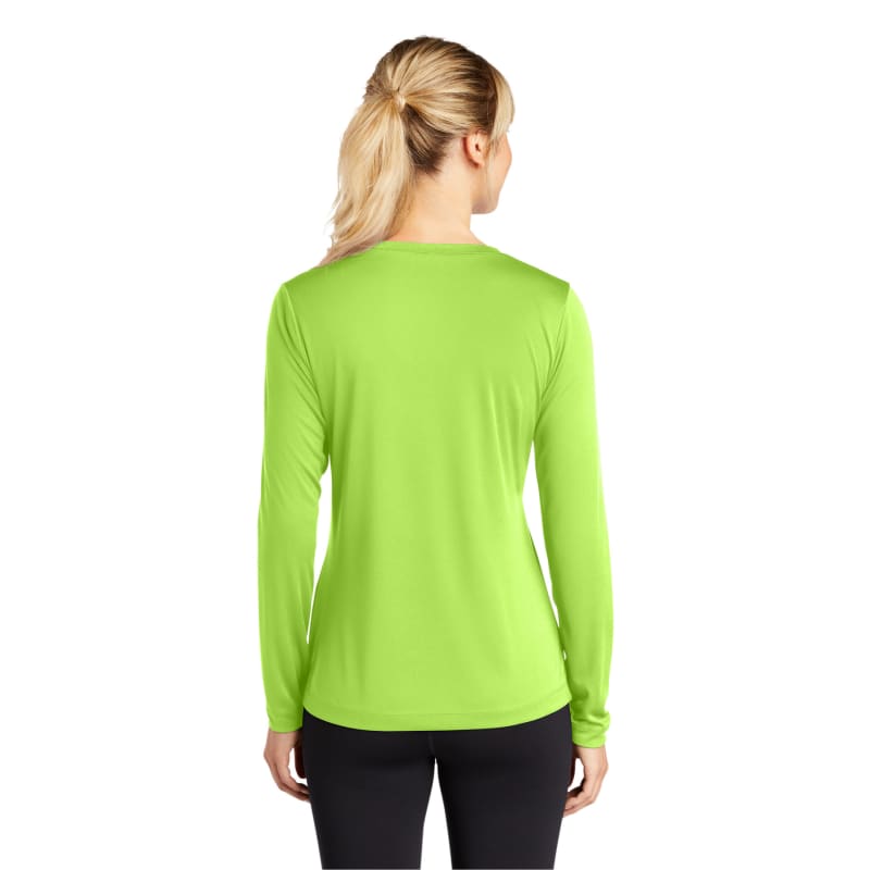 Sport-Tek Women's Long Sleeve PosiCharge Competitor V-Neck Tee. 34