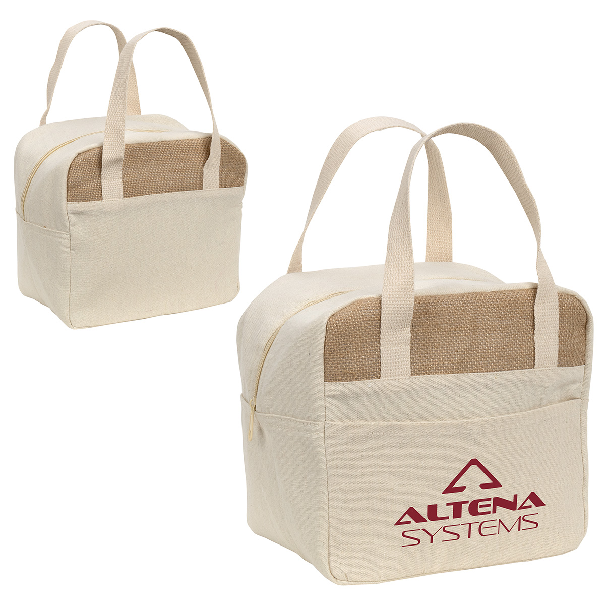 Savanna Jute & Recycled Cotton Cooler Bag 9