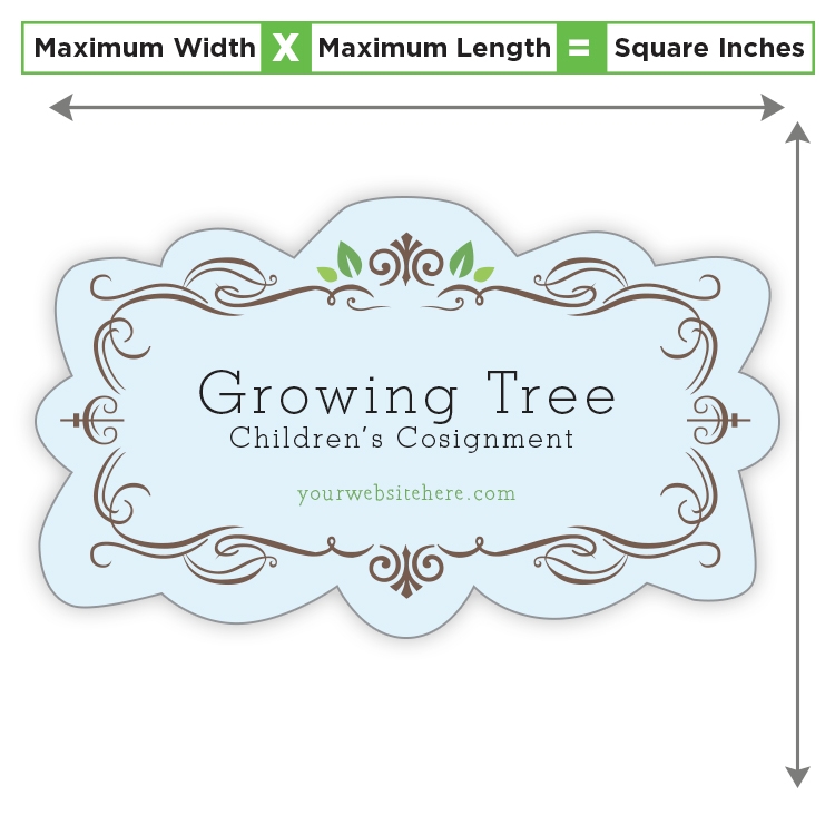 Custom Shape Magnet - 10 to 11.99 Square Inches - 20 Mil. 3