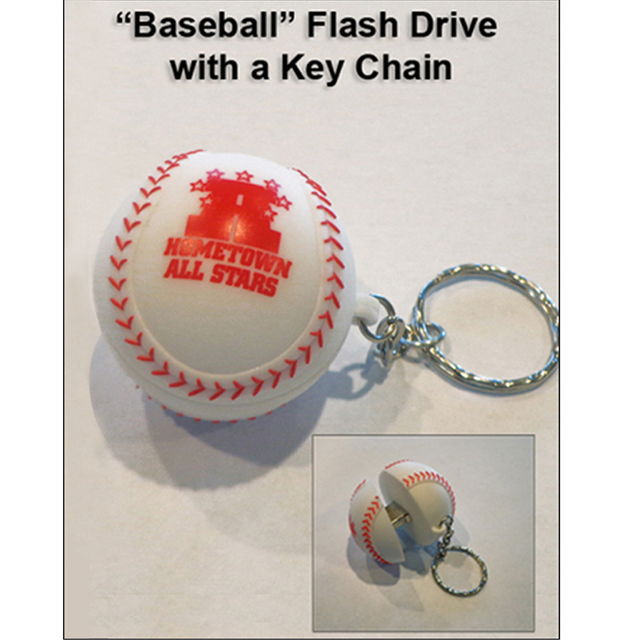 Baseball Flash Drive / USB - 1 GB