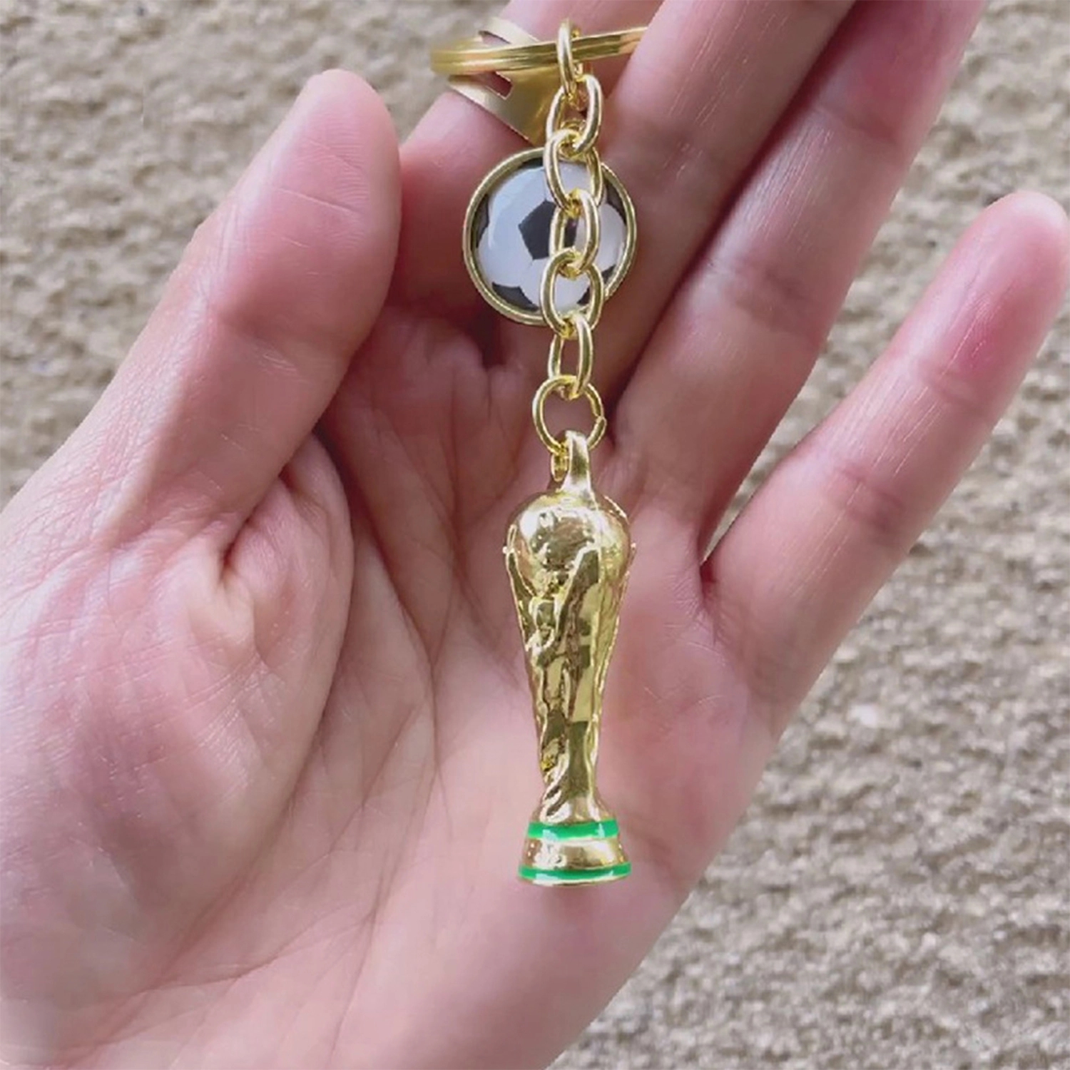 Soccer Trophies Keychain 1