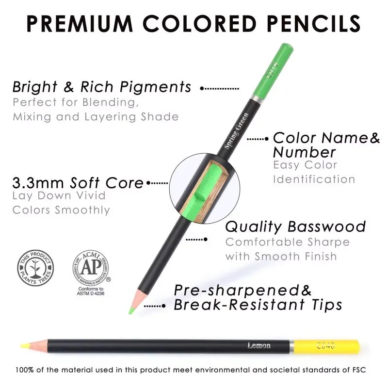 72-Color Pencil Cylinder Art Set 5