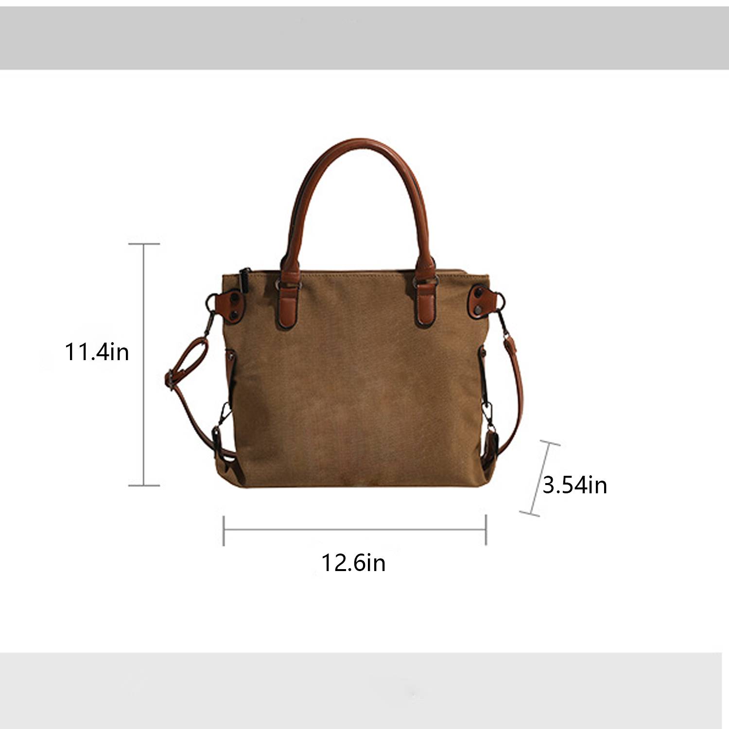 Large Capacity Single Shoulder Diagonal Canvas Tote Bag, custom tote bag with logo imprint 6