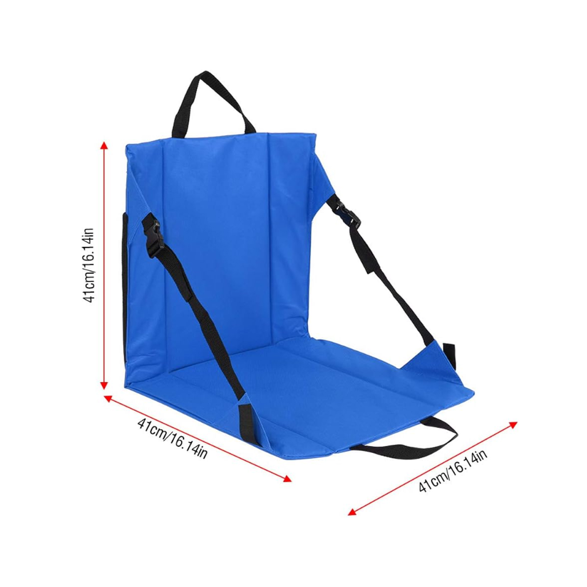 Folding Outdoor Stadium Seat Pad with Adjustable Strap 2