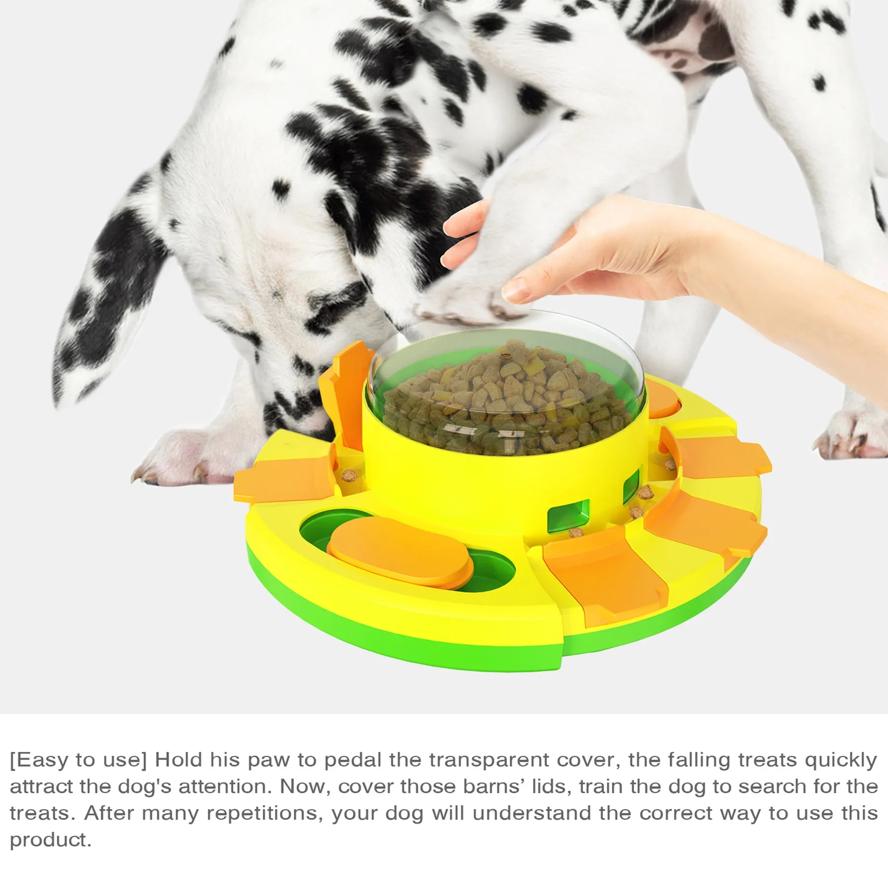 Plastic Dog Puzzle Press Leaky Feeder 8