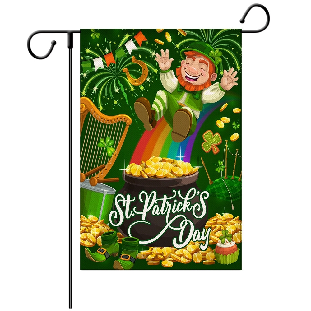 Happy St Patricks Day House Garden Flags 6