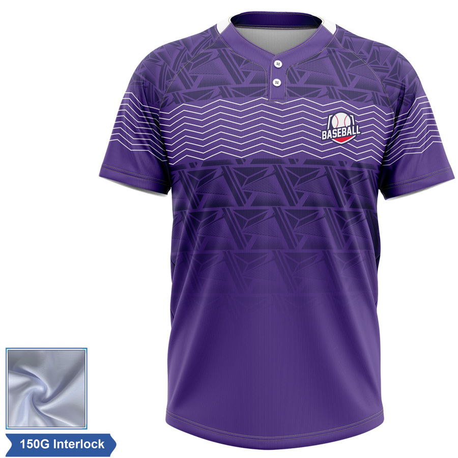 Rush - Men's & Kids' Sublimation 2-Button Baseball Jersey - 2
