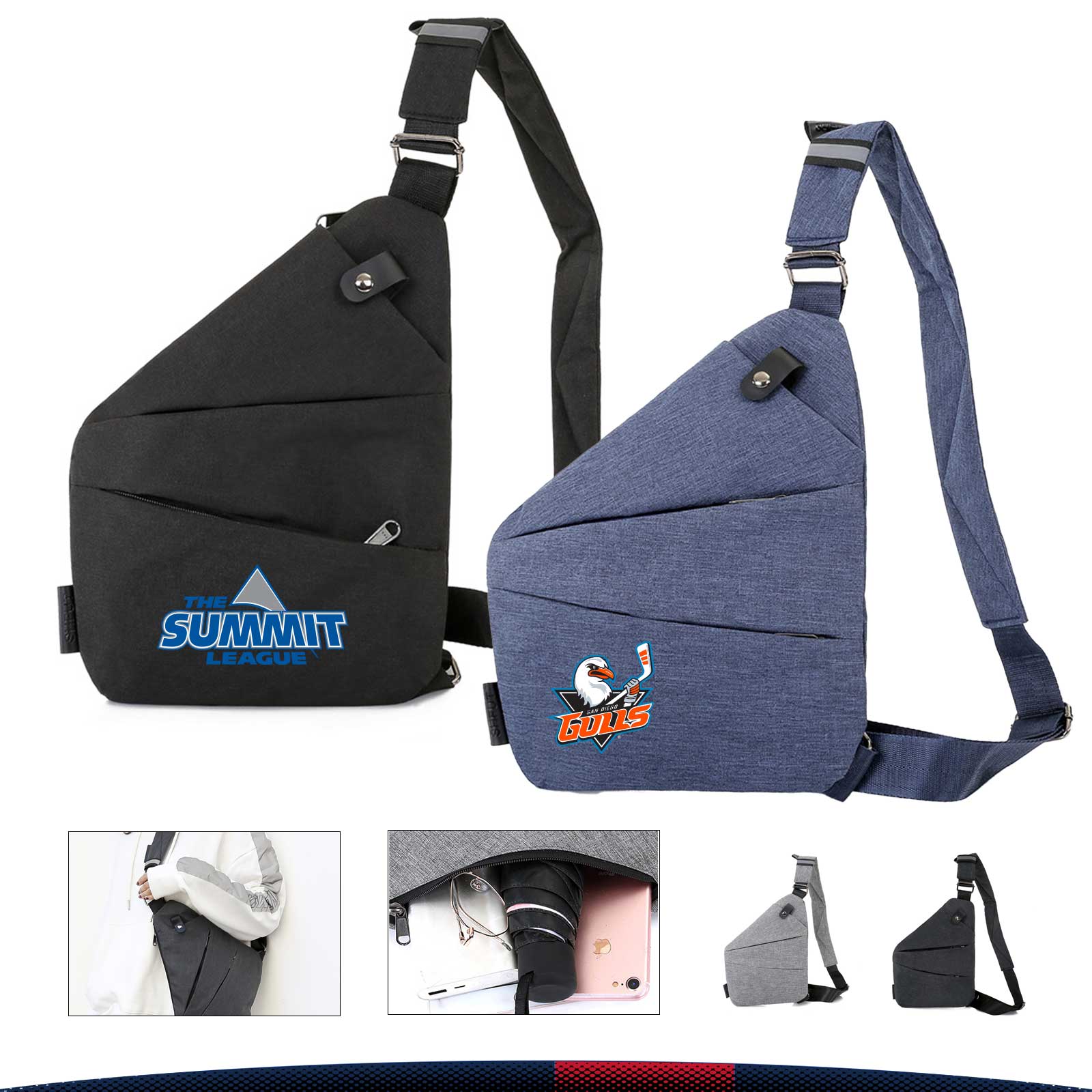 Sanko Oxford Chest Bag 5