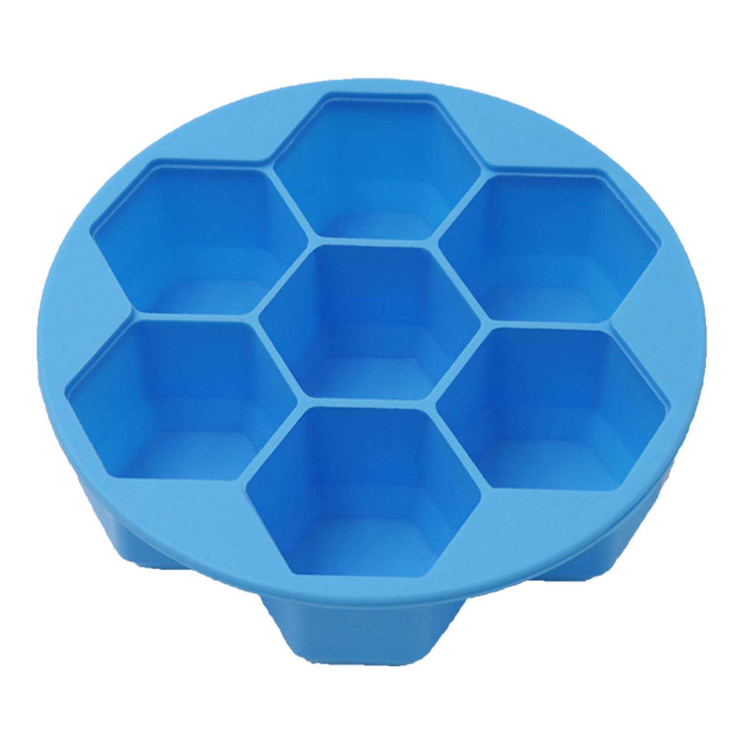 Silicone Honeycomb Ice Cube Tray Mold w/ Lid 6